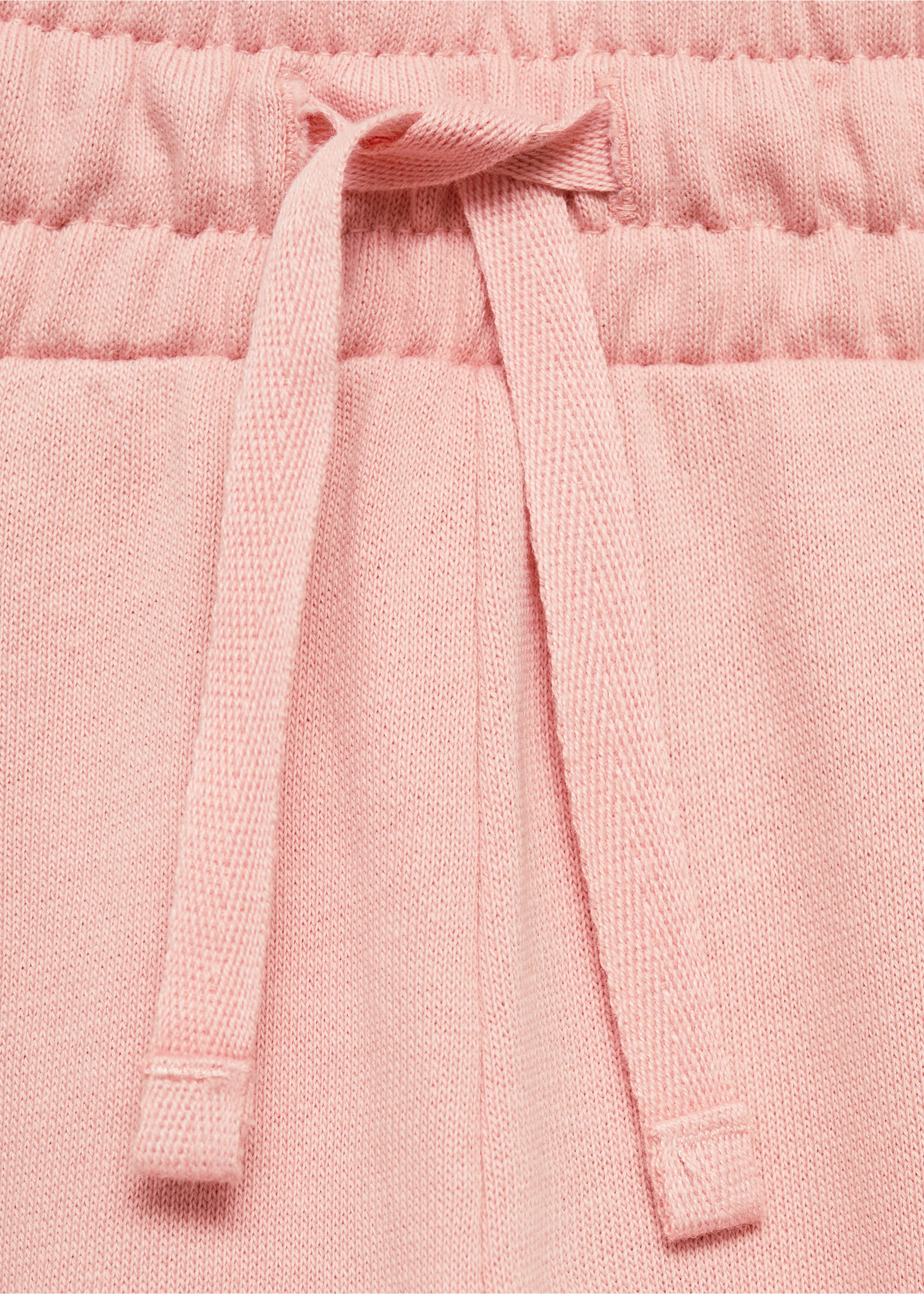Straight-fit cotton trousers - Details of the article 8, Pink. Ref: 77075978-00.
