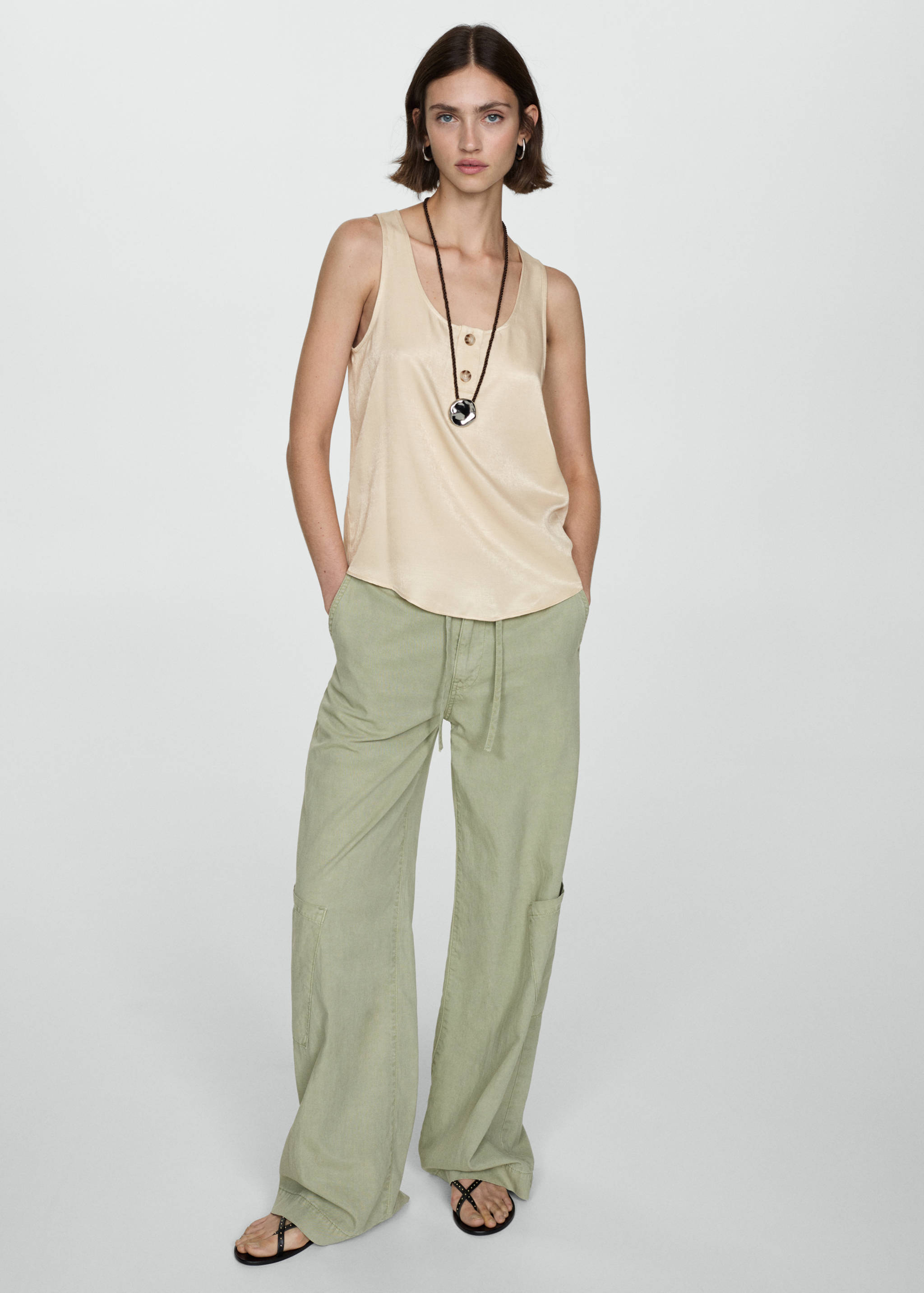 Blouse imprimée à volants - Détail de l'article 2