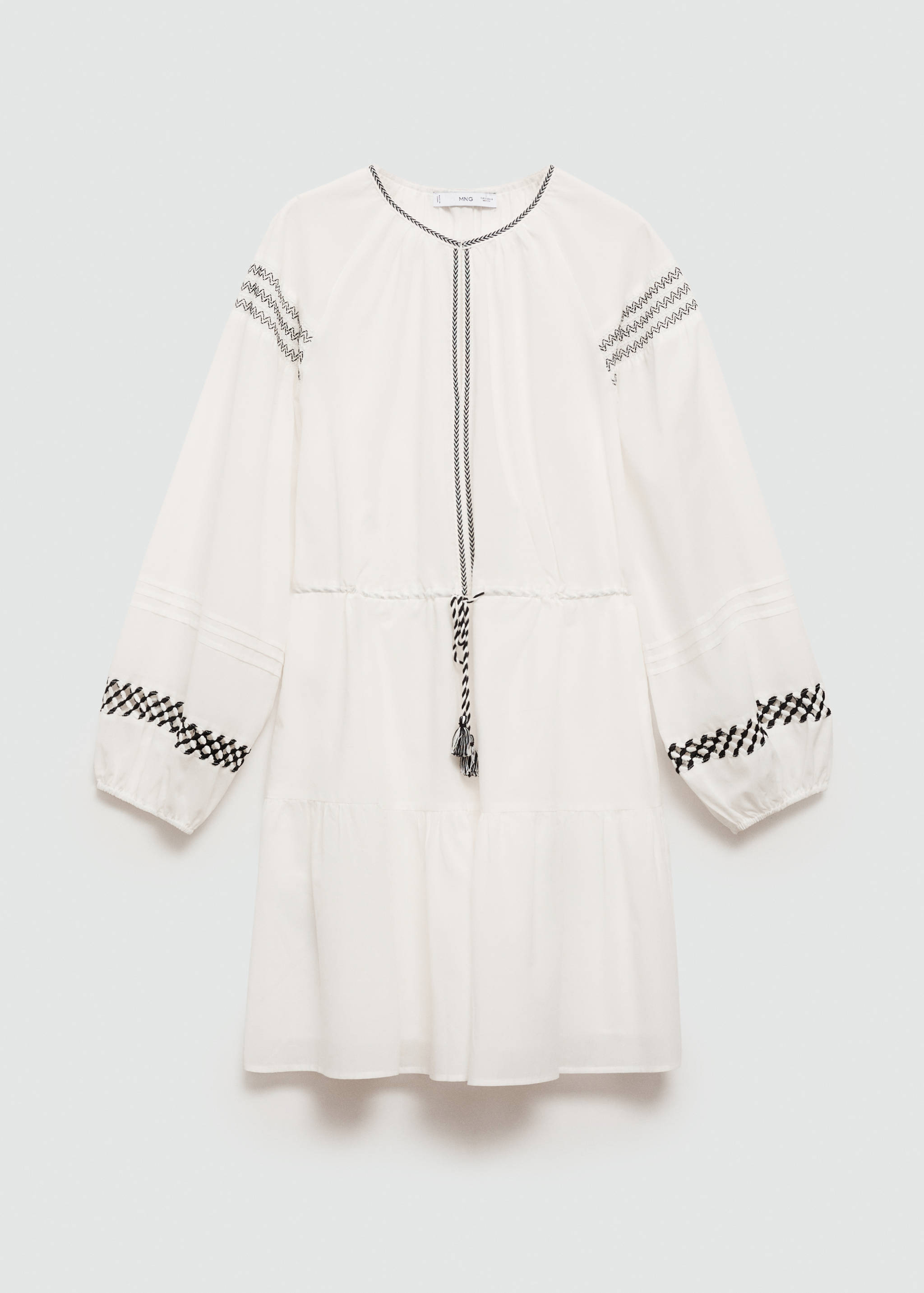 Φόρεμα βαμβάκι κεντητές λεπτομέρειες - Προϊόν χωρίς μοντέλο