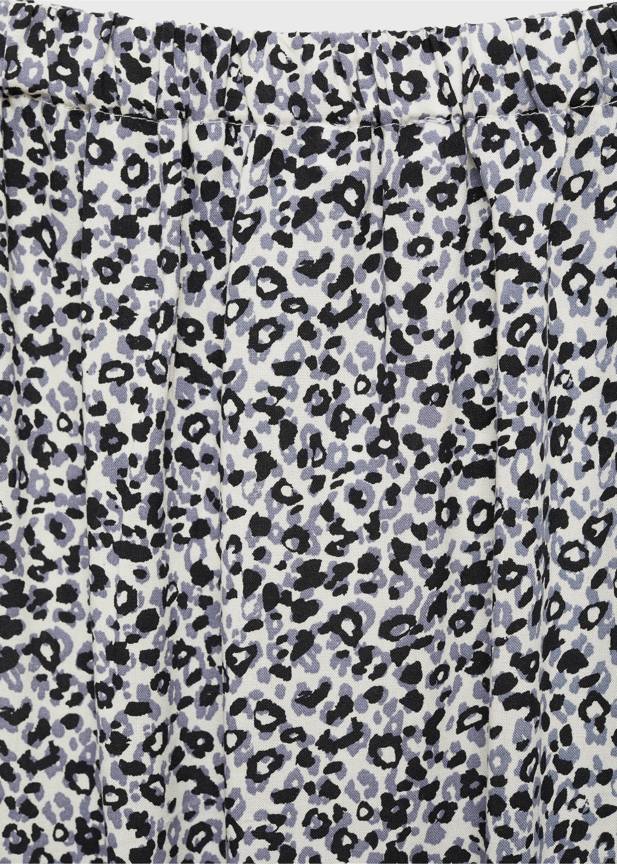 Midi-Rock mit Leo-Dessin - Detail des Artikels 0, Dunkles Marineblau. Ref: 77075987-00.