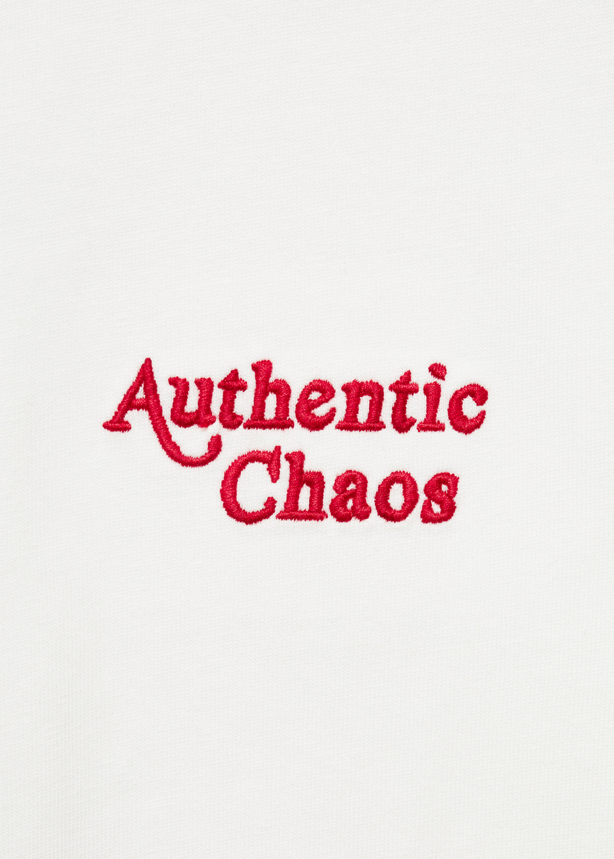 Embroidered detail cotton T-shirt - Details of the article 8