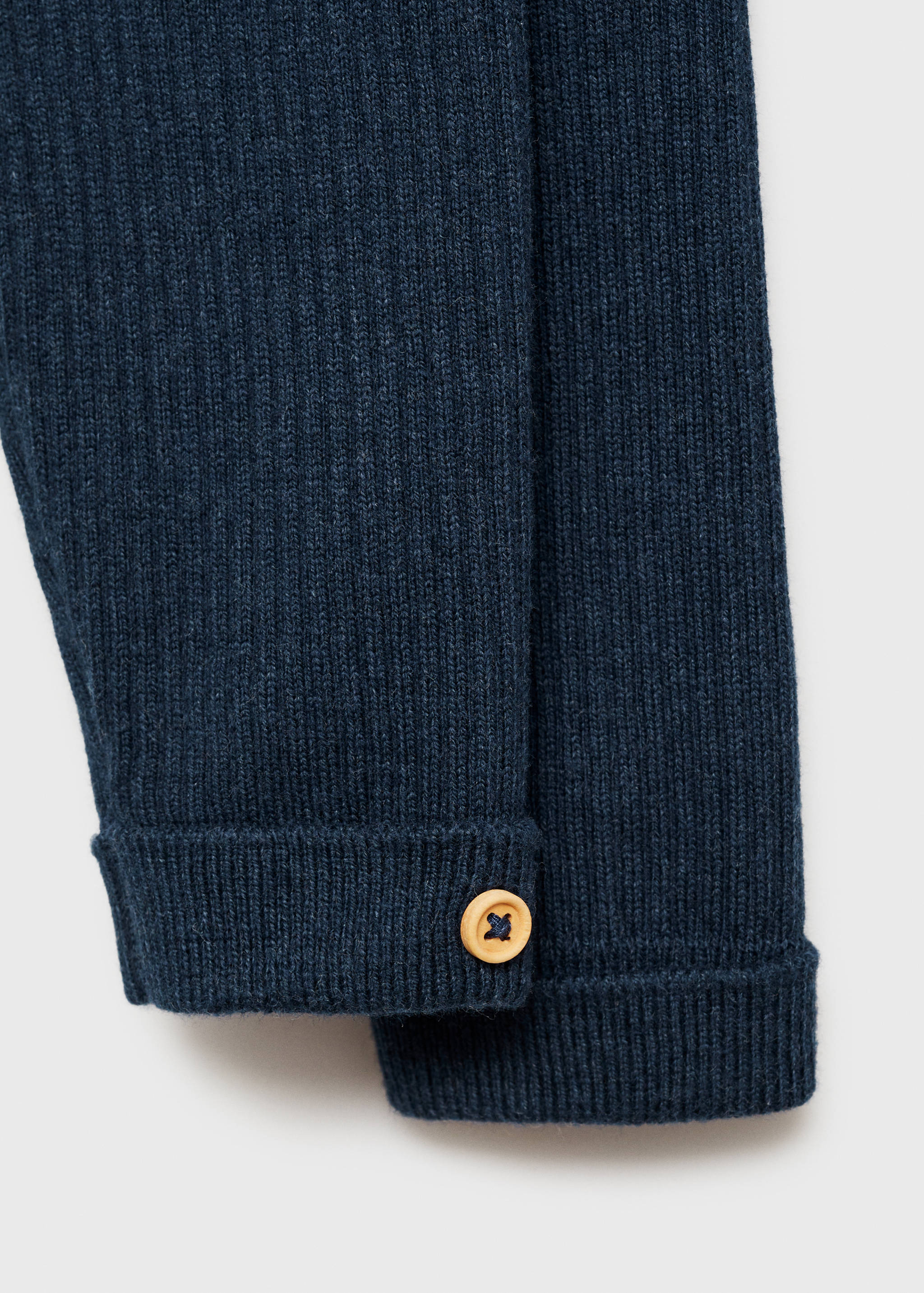 Rolled-up hem ribbed leggings - Details of the article 8