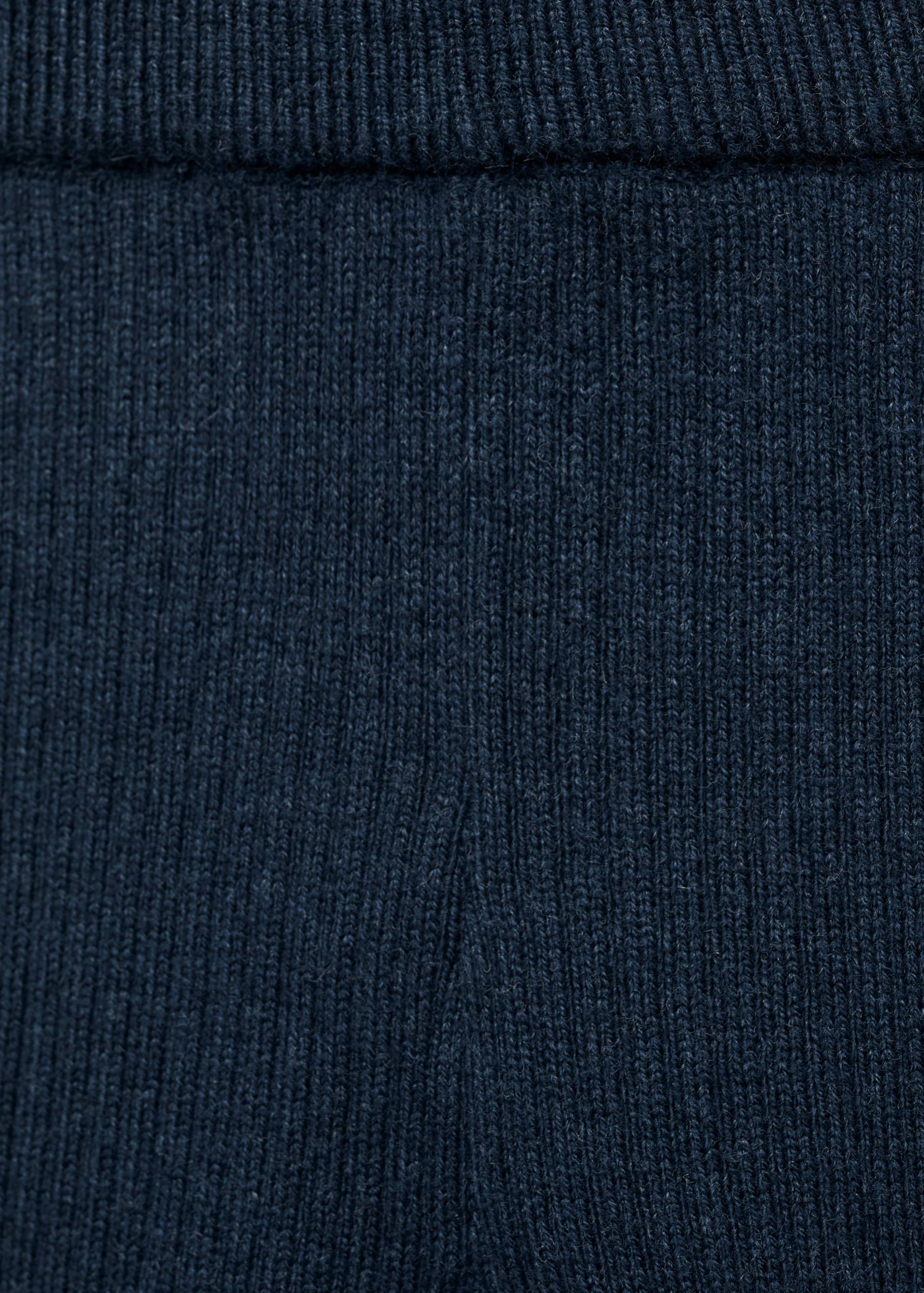 Rolled-up hem ribbed leggings - Details of the article 0