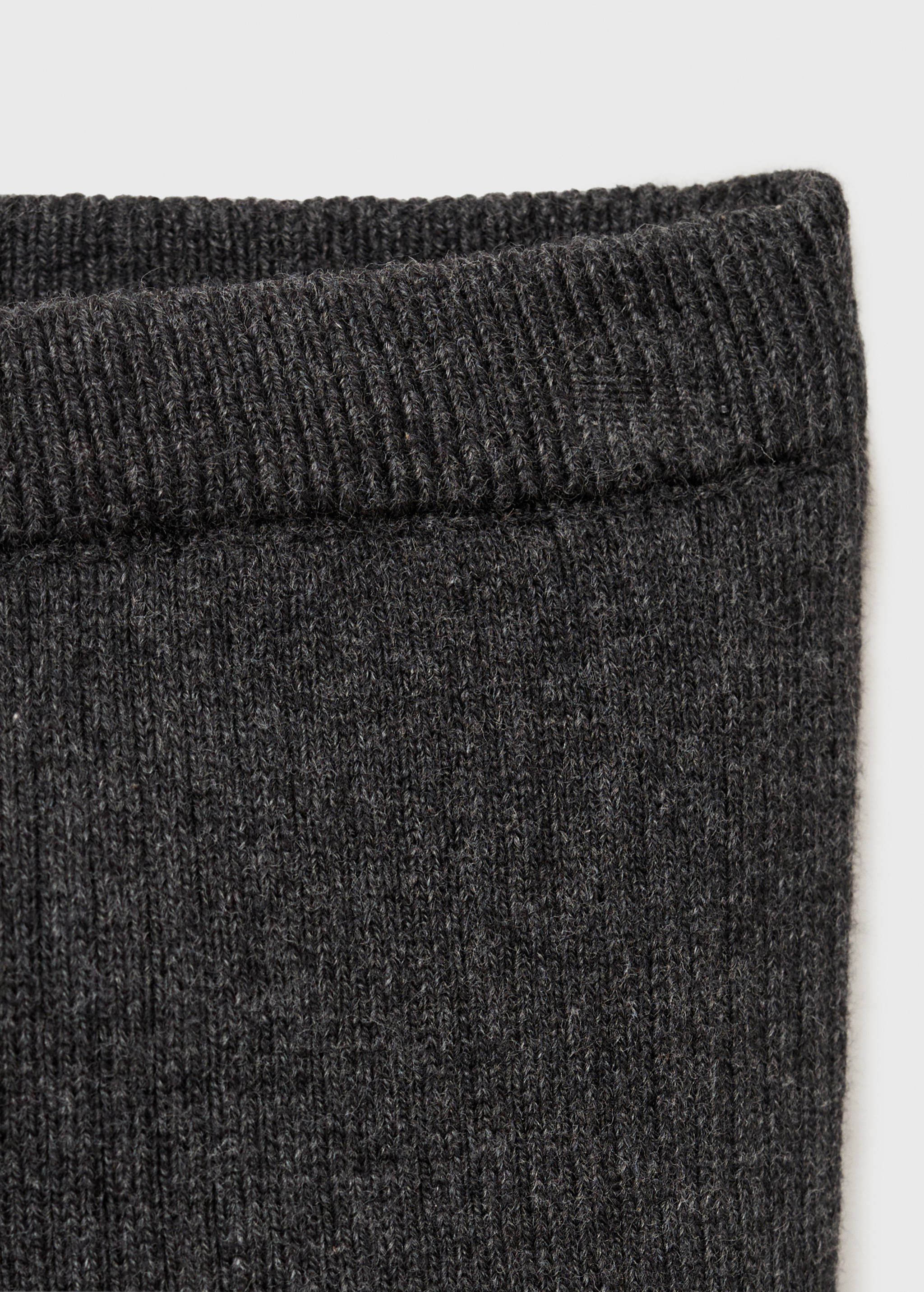 Rolled-up hem ribbed leggings - Details of the article 8