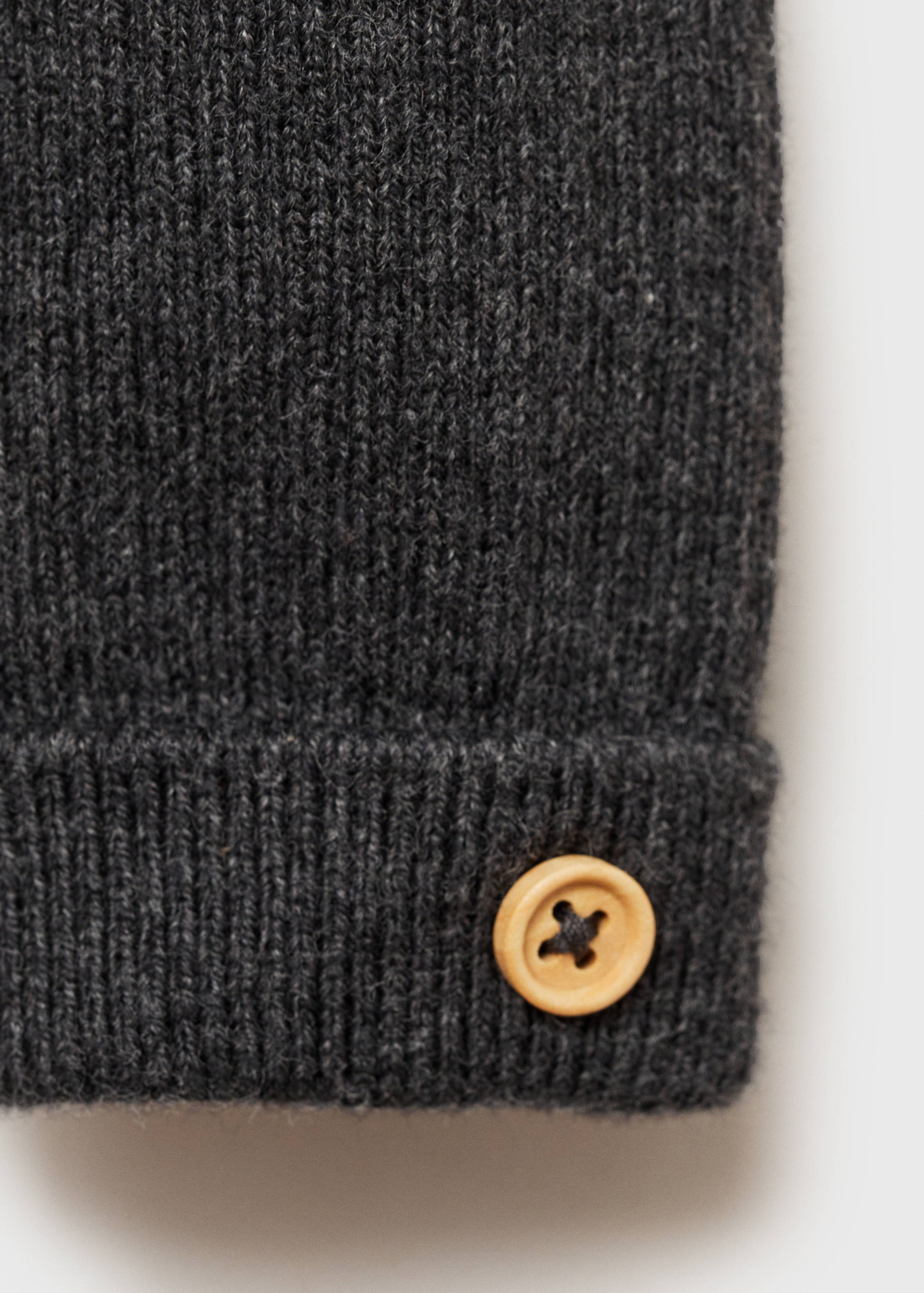 Rolled-up hem ribbed leggings - Details of the article 0