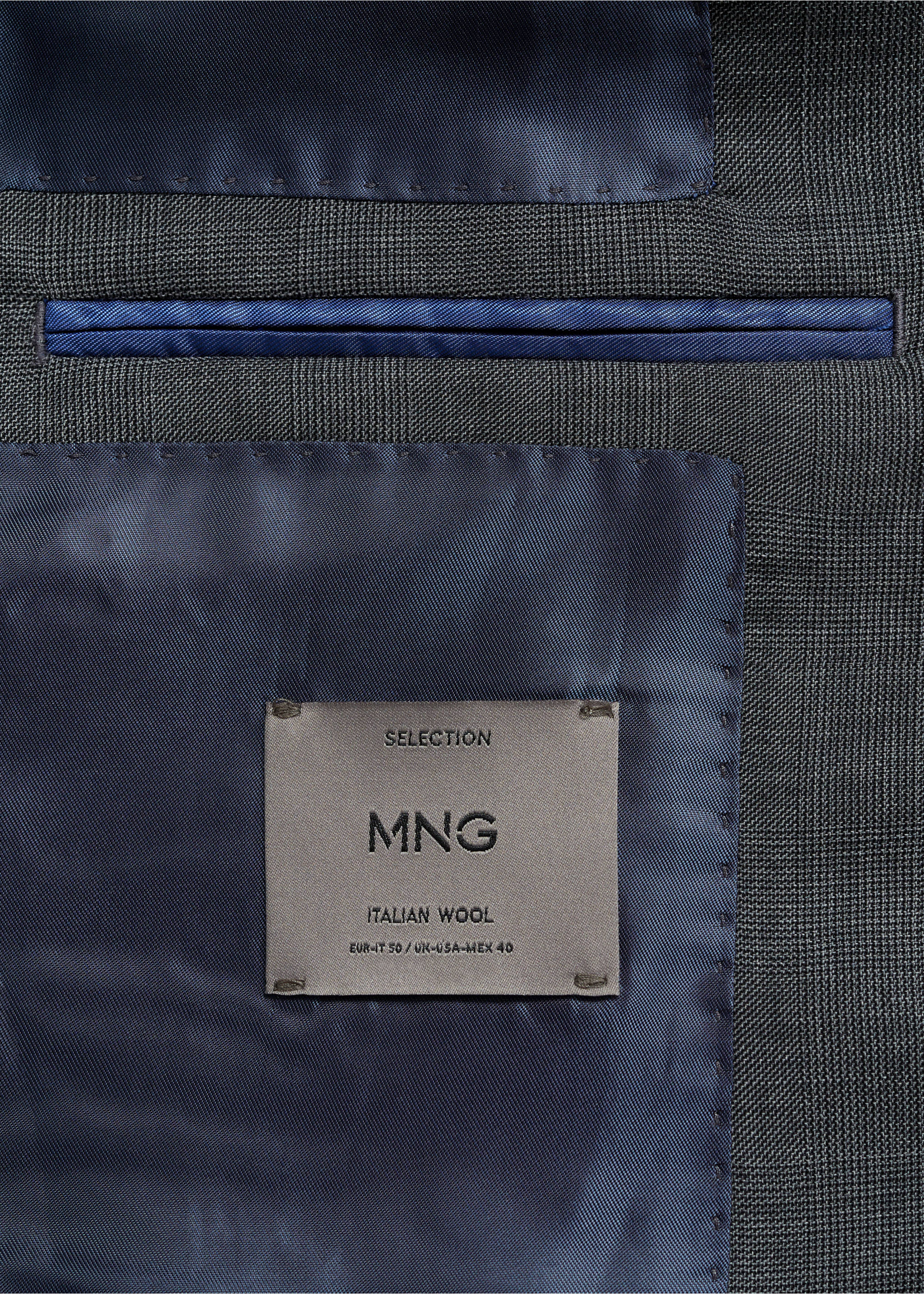 Blazer de costume Venecia 100 % laine vierge slim-fit - Détail de l'article 0, Gris. Ref: 77076006-00.