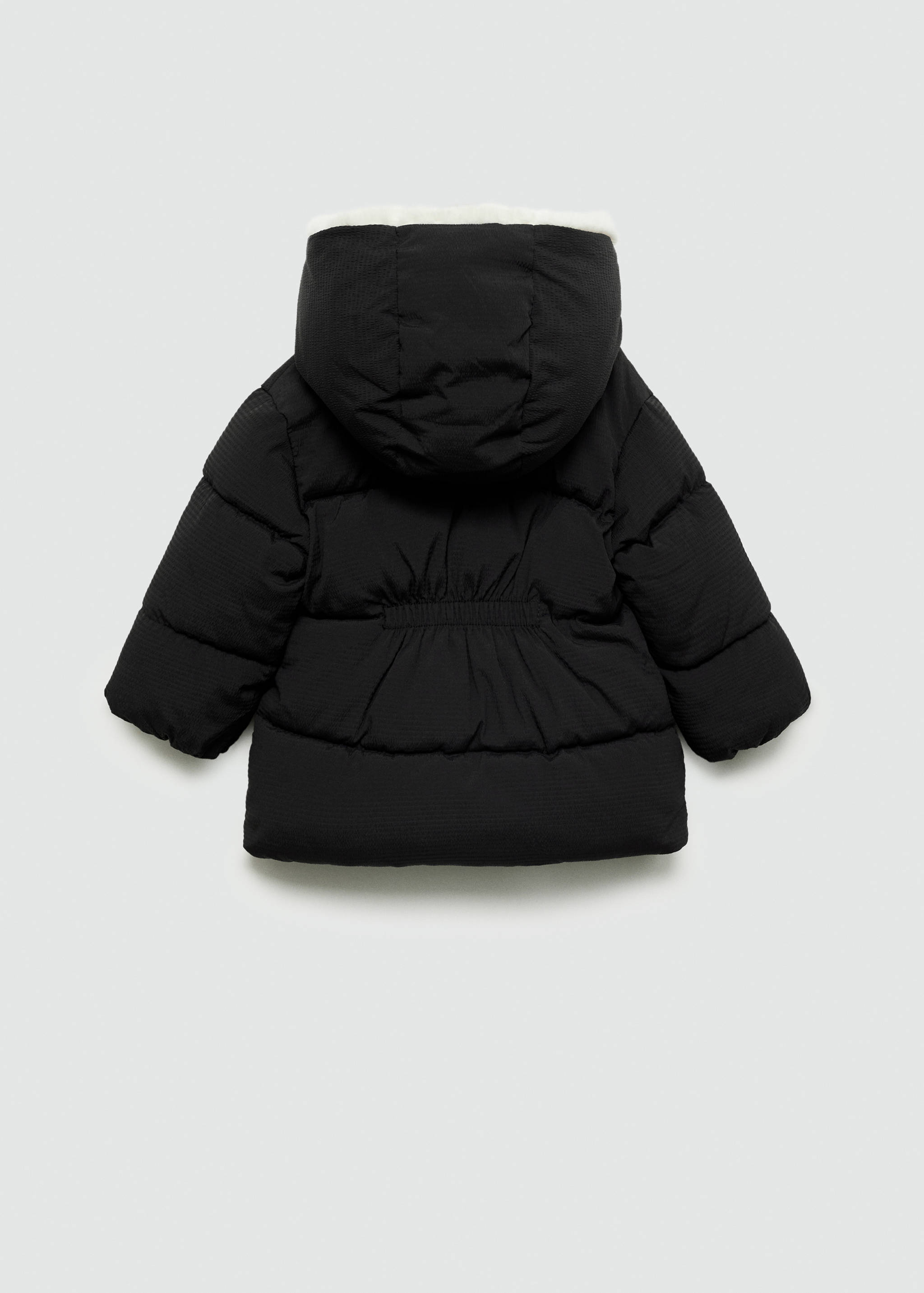 Anorak acolchado capucha pelo - Reverso del artículo