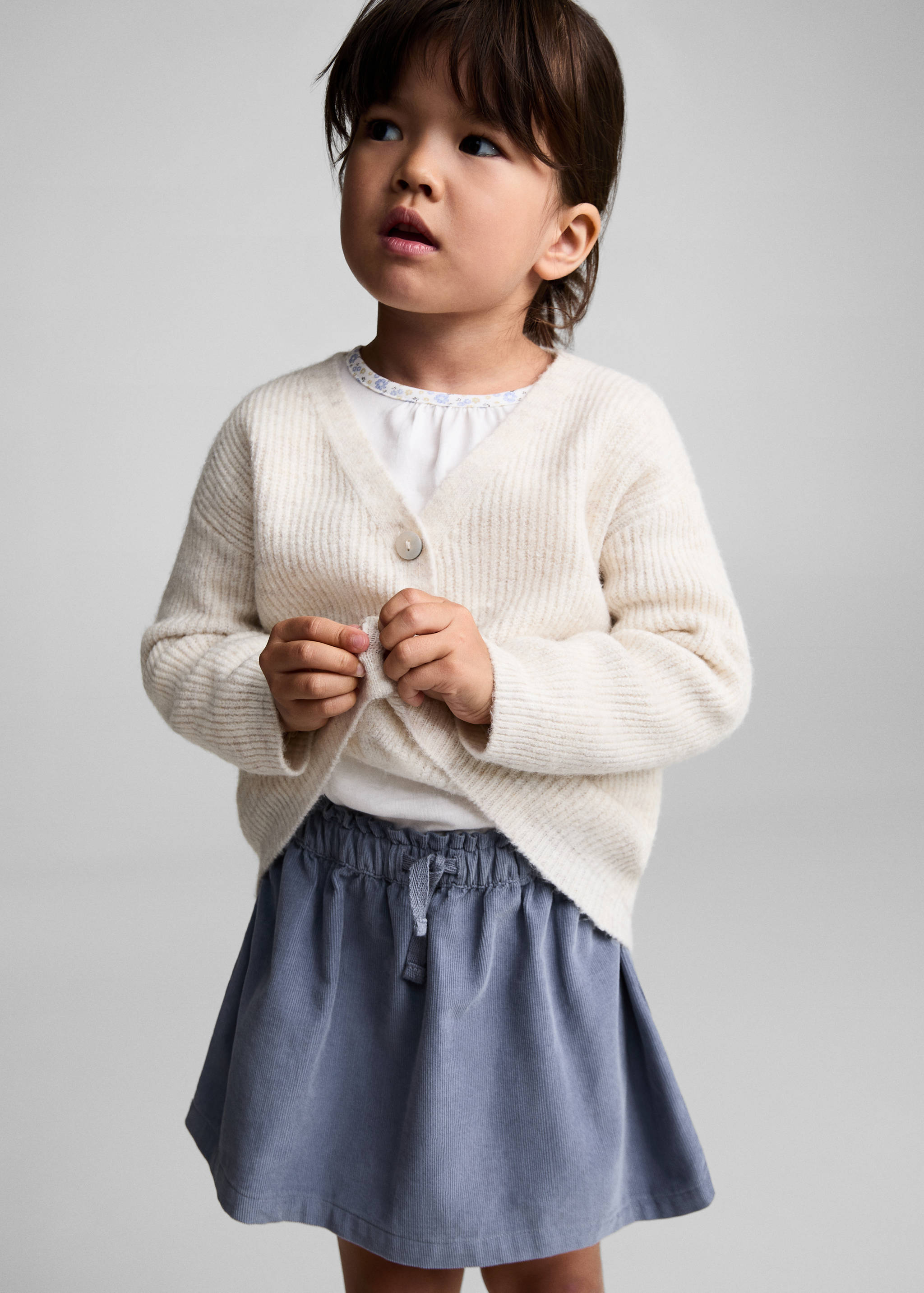 Corduroy cotton skirt - Medium plane