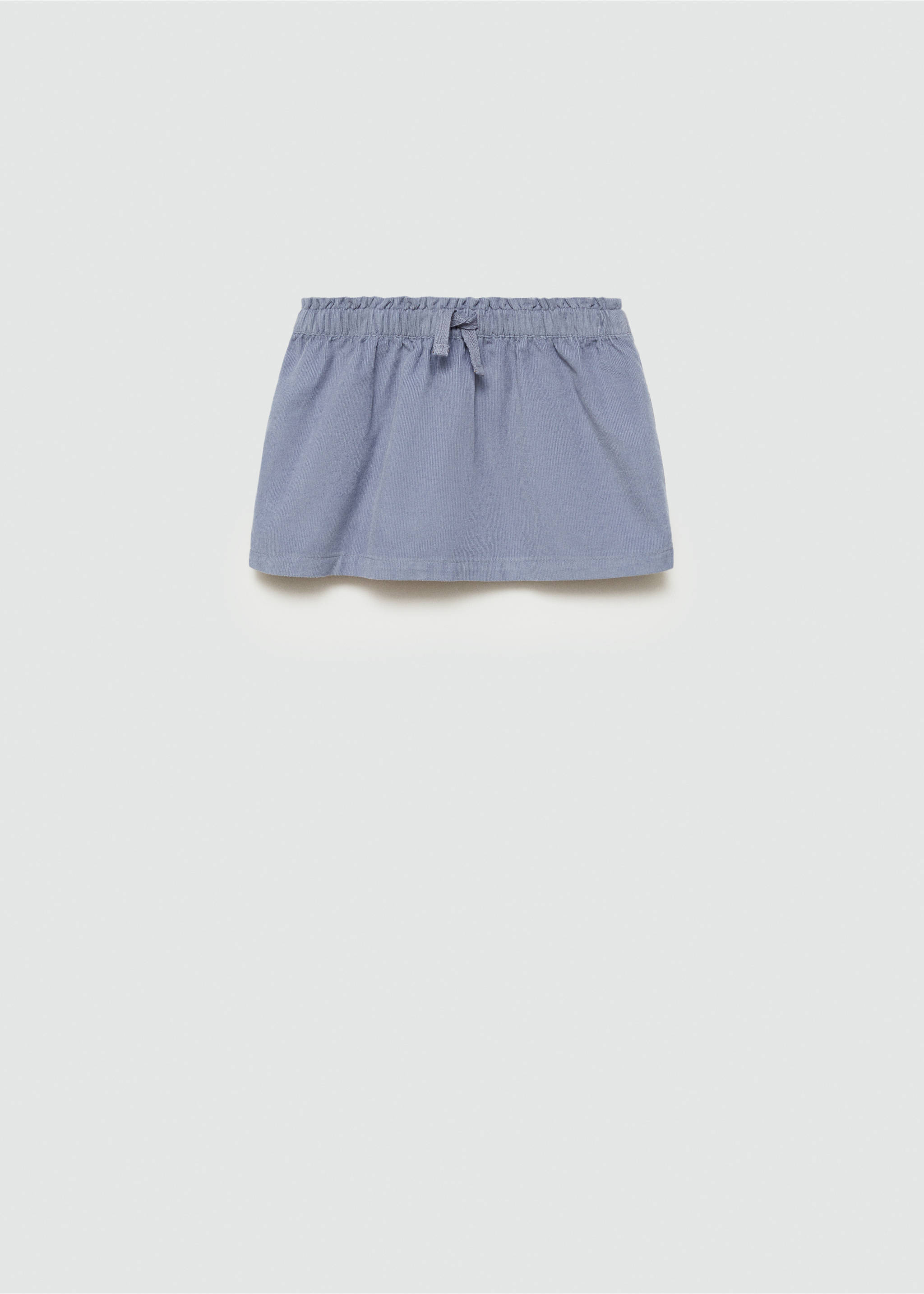 Corduroy cotton skirt - Article without model, Blue. Ref: 77076338-00.