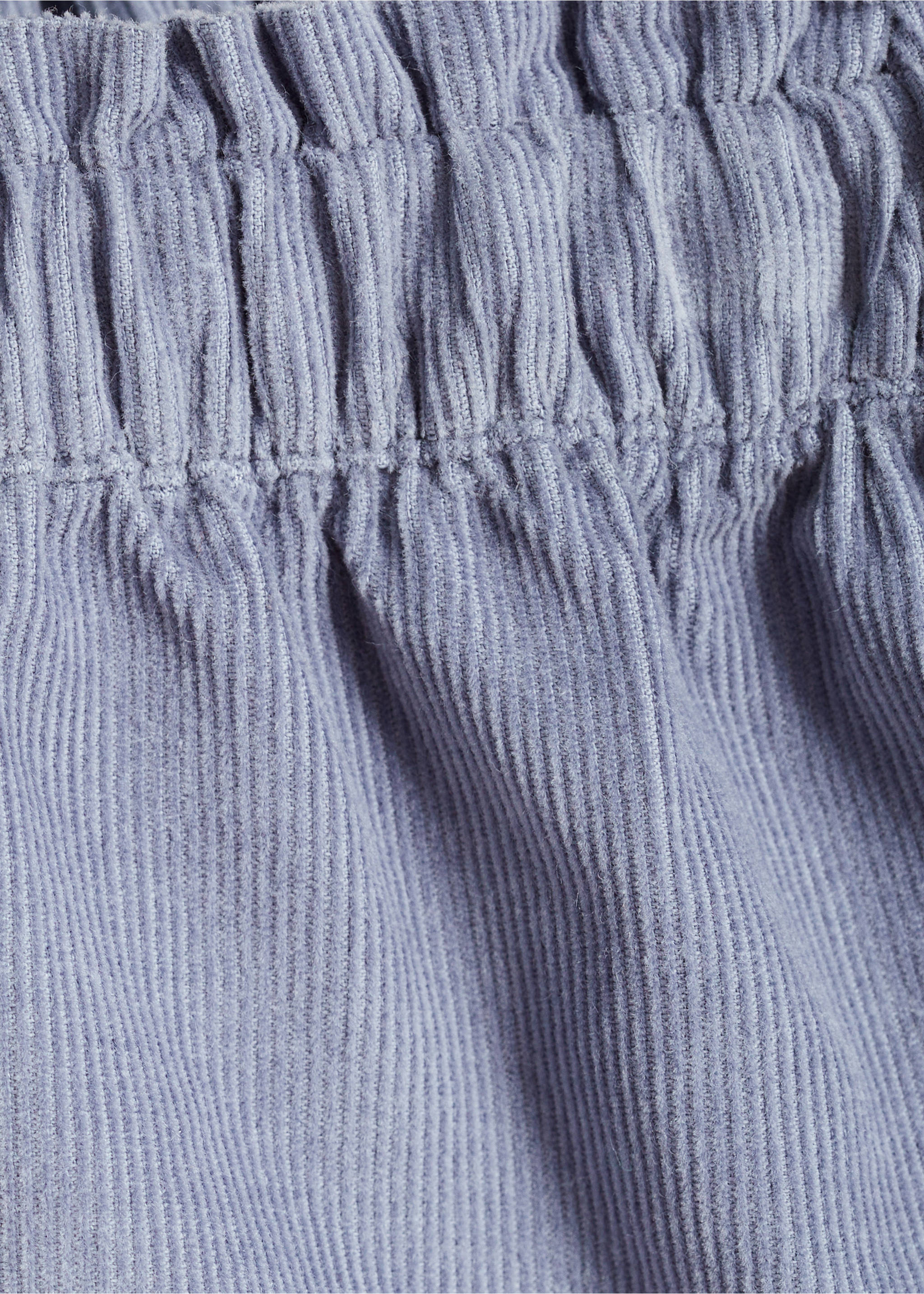 Corduroy cotton skirt - Details of the article 0, Blue. Ref: 77076338-00.