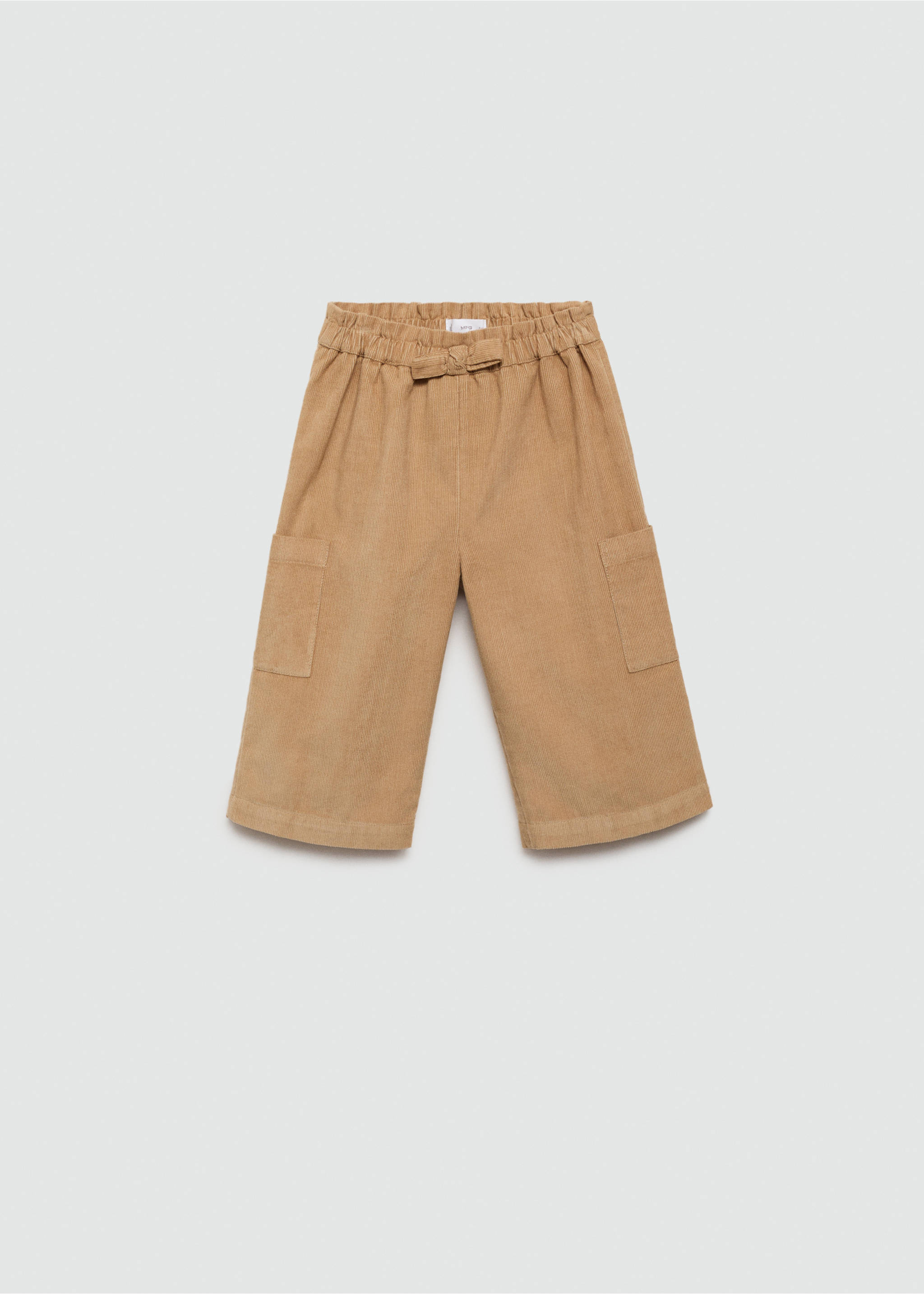 Spodnie sztruksowe cargo - Artykuł bez modela/modelki, Tabaczkowy brąz. Ref: 77076339-00.