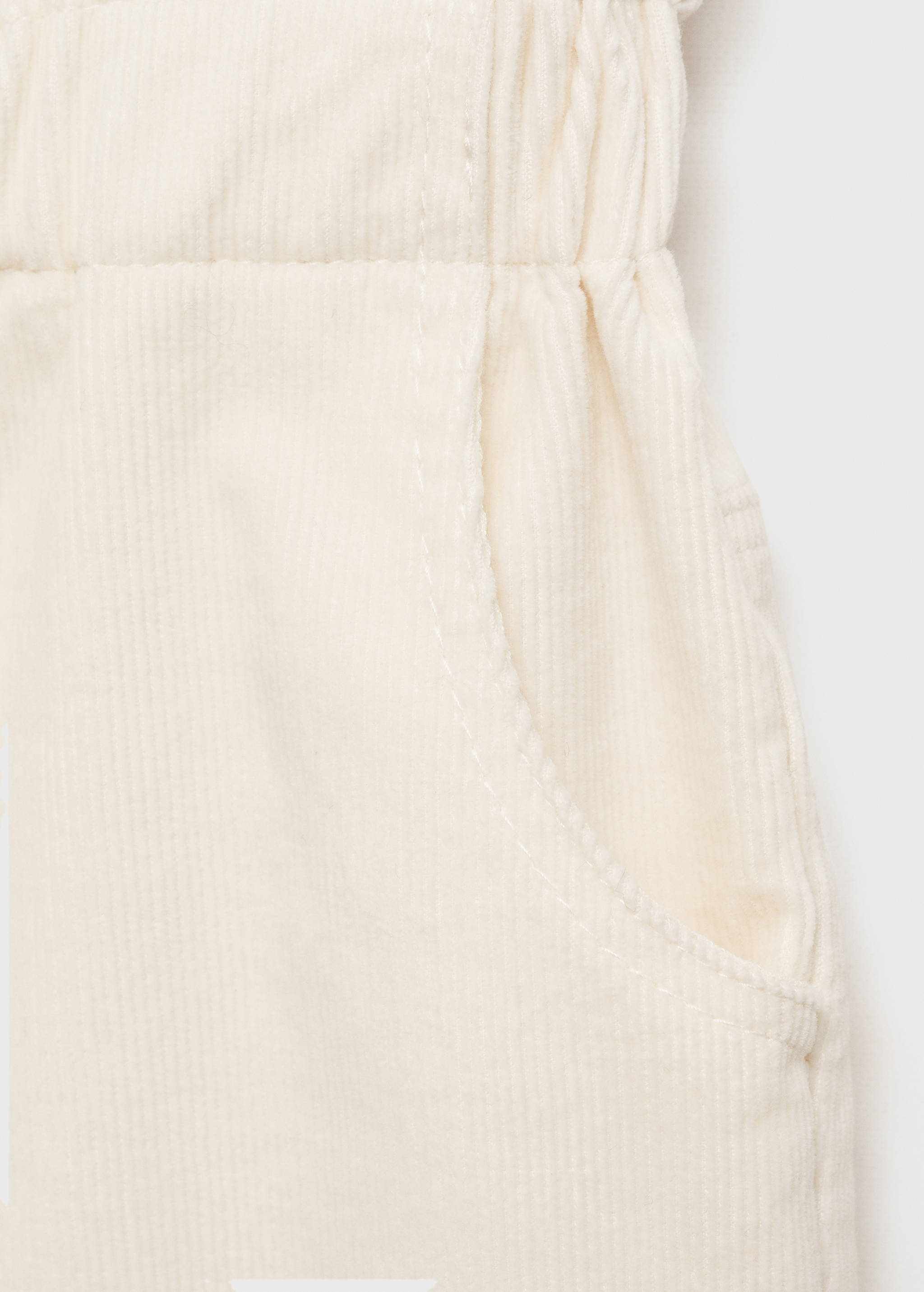 Corduroy paper bag trousers - Details of the article 0