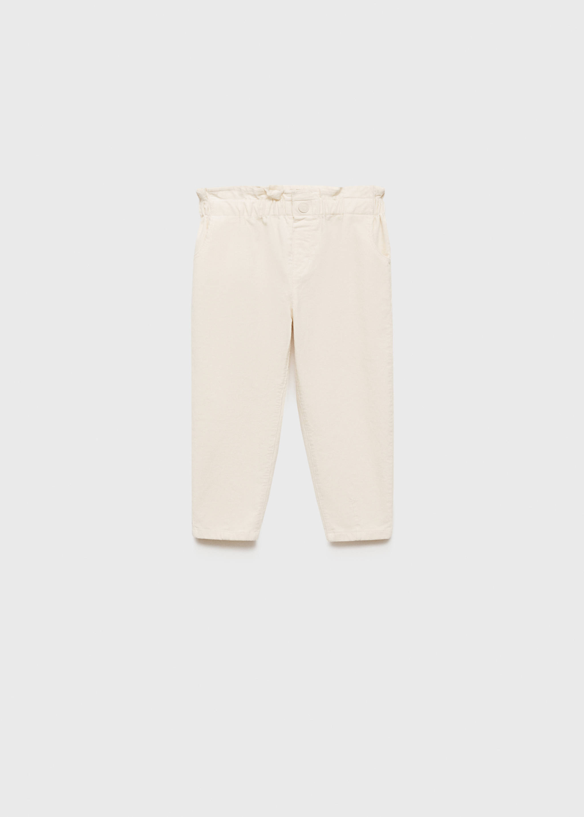 Corduroy paper bag pants - Article without model