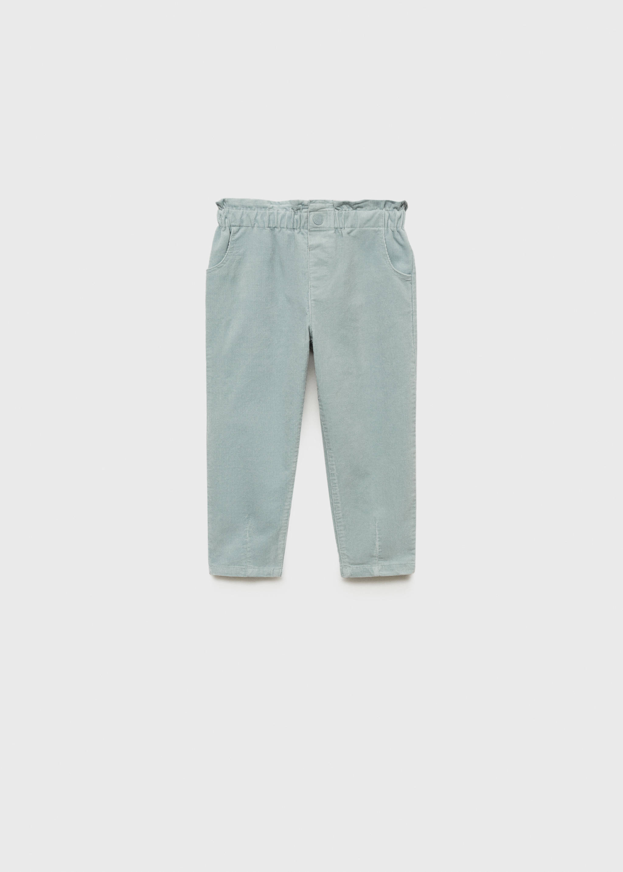 Corduroy paper bag pants - Article without model