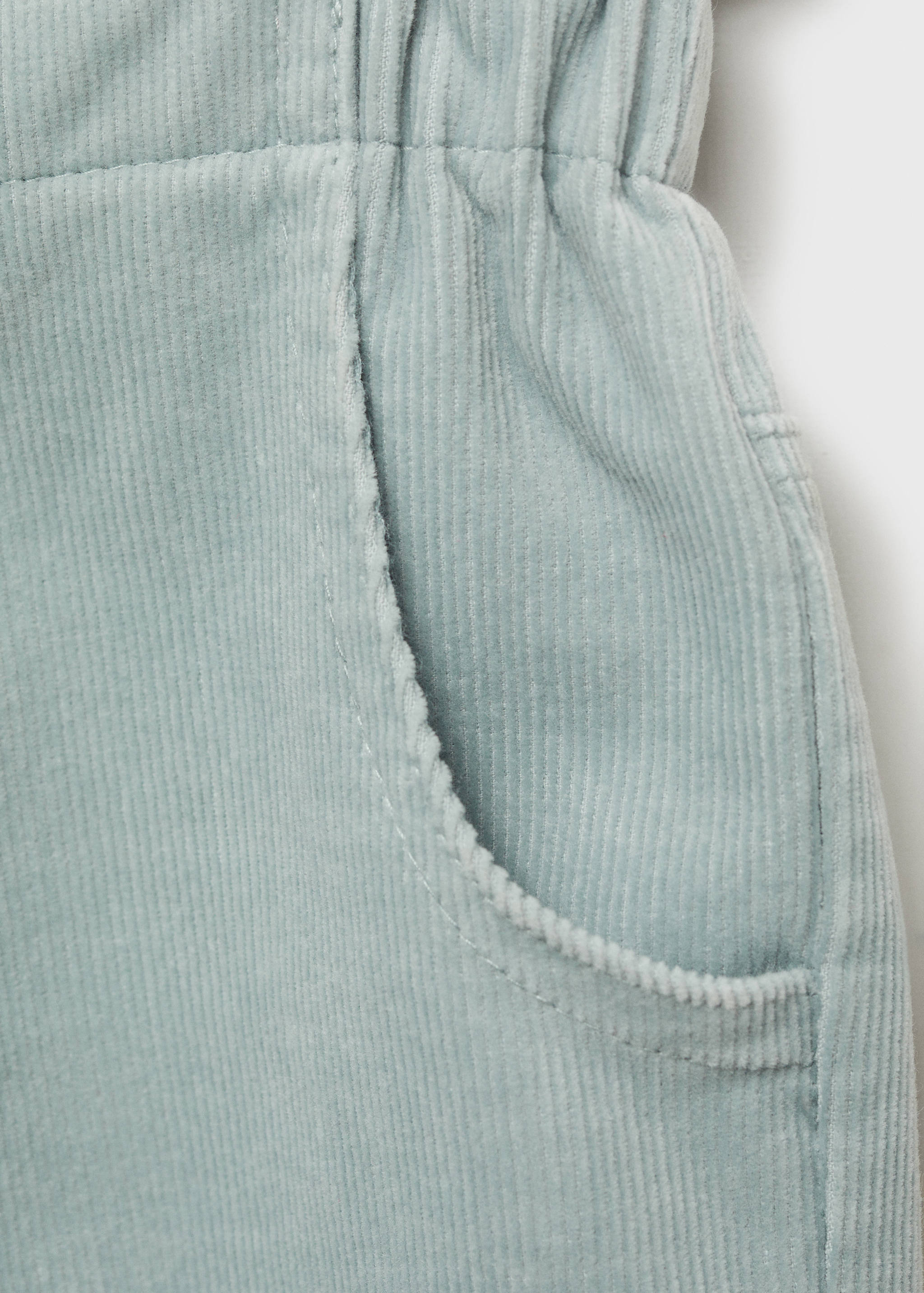 Corduroy paper bag pants - Details of the article 0