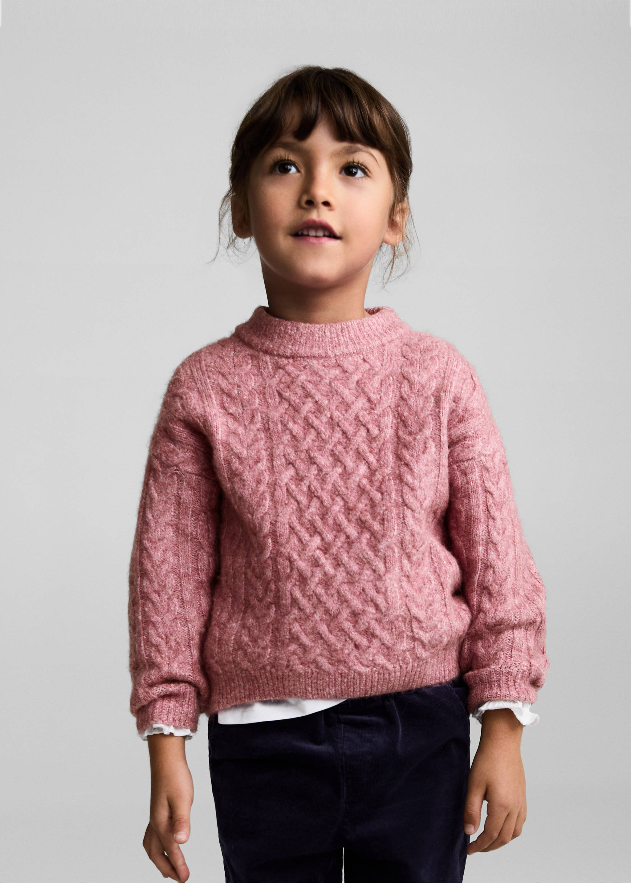 Corduroy paper bag pants - Medium plane, Dark Navy. Ref: 77076344-00.