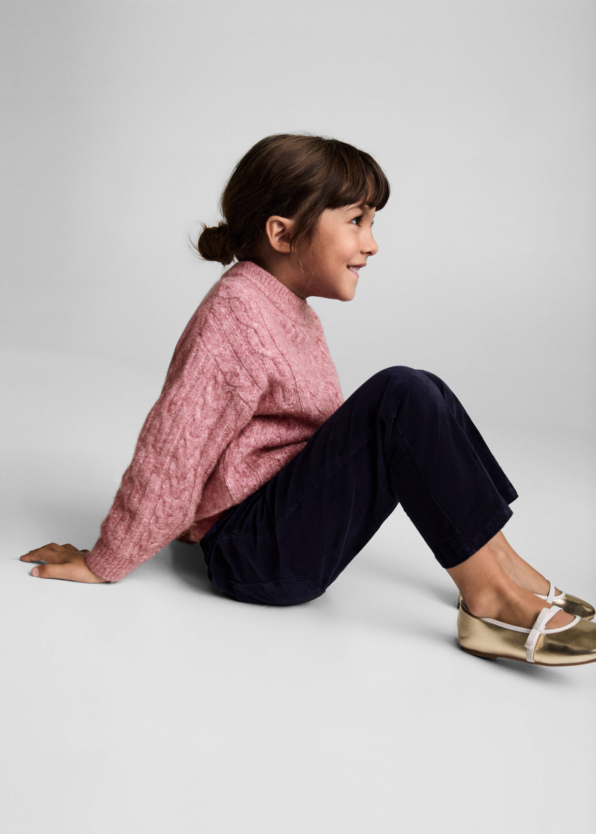 Corduroy paper bag pants - Details of the article 1