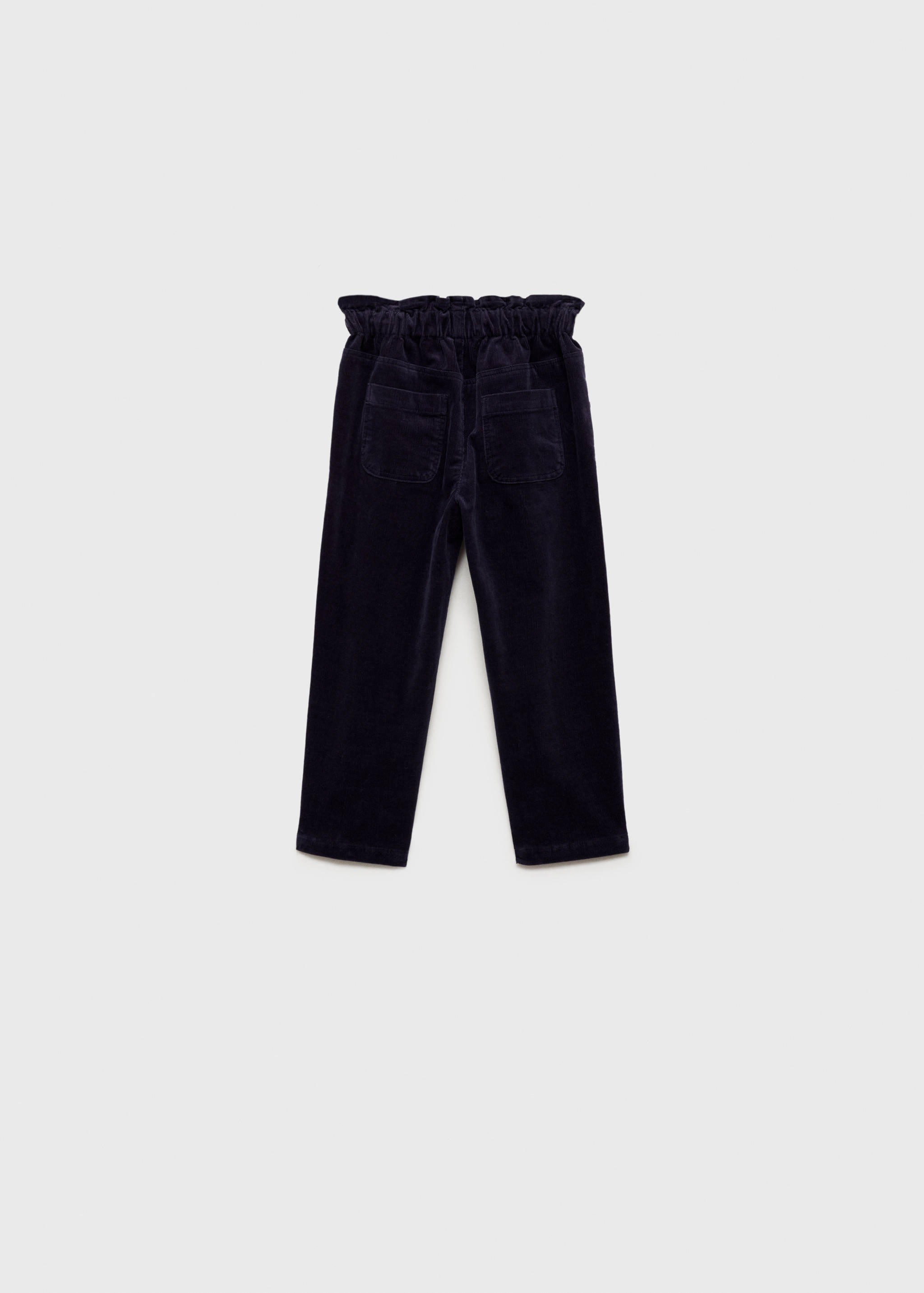 Corduroy paper bag pants - Reverse of the article