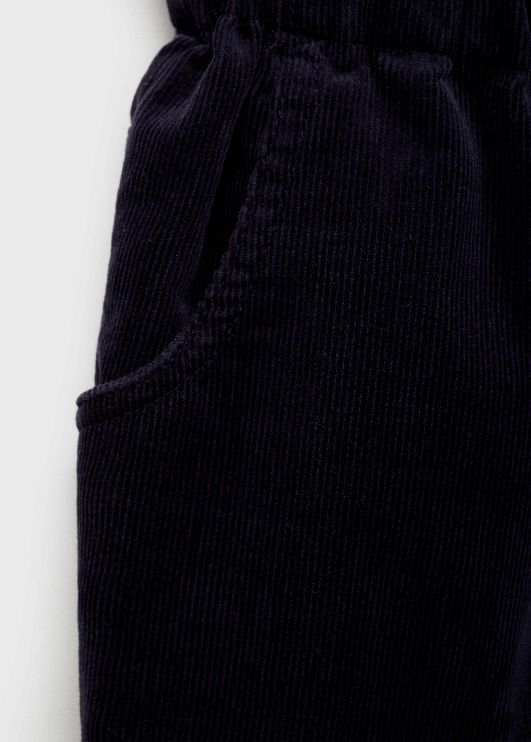 Corduroy paper bag pants - Details of the article 0