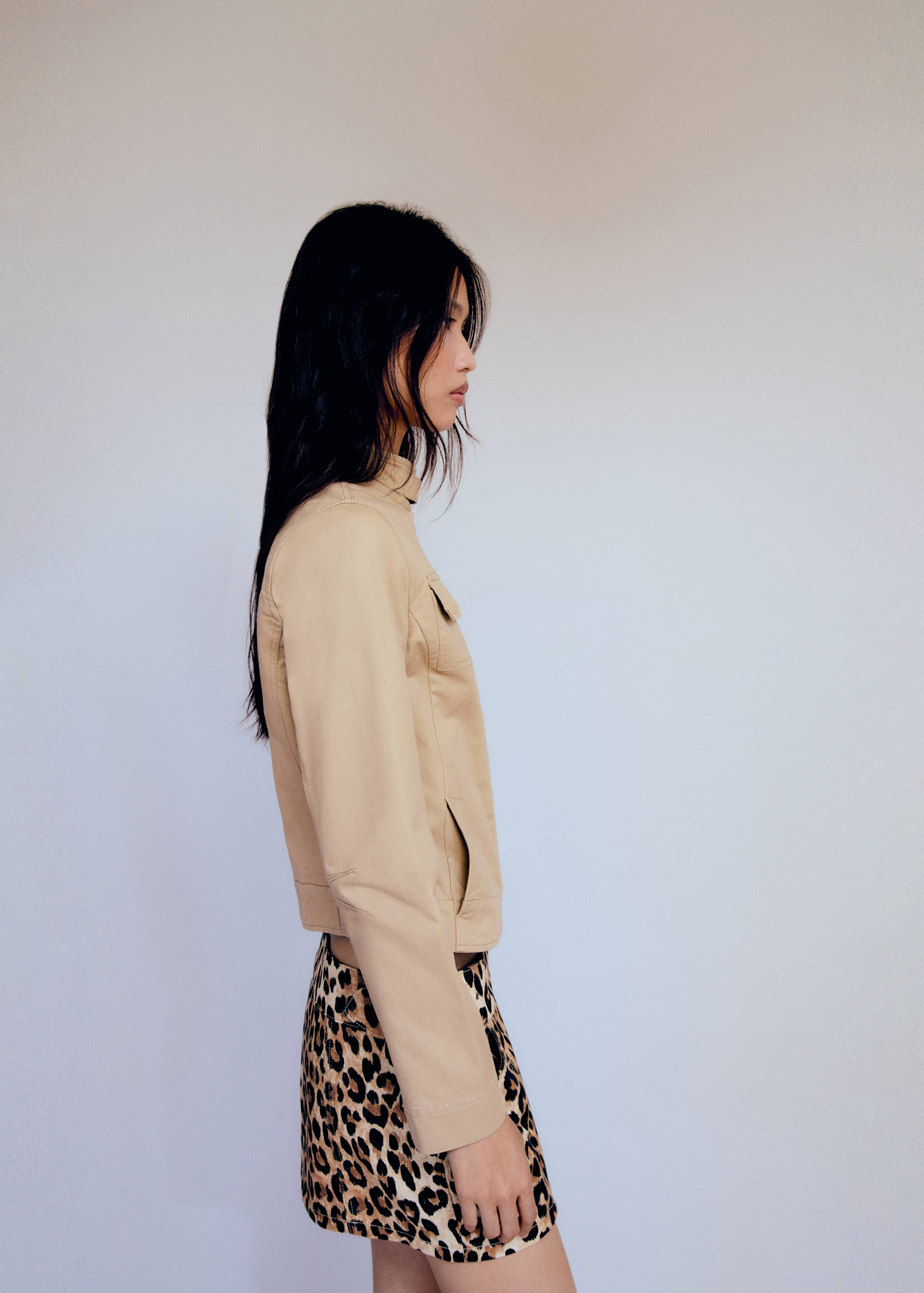 Jeansjacke mit Taschen - Rückseite des Artikels