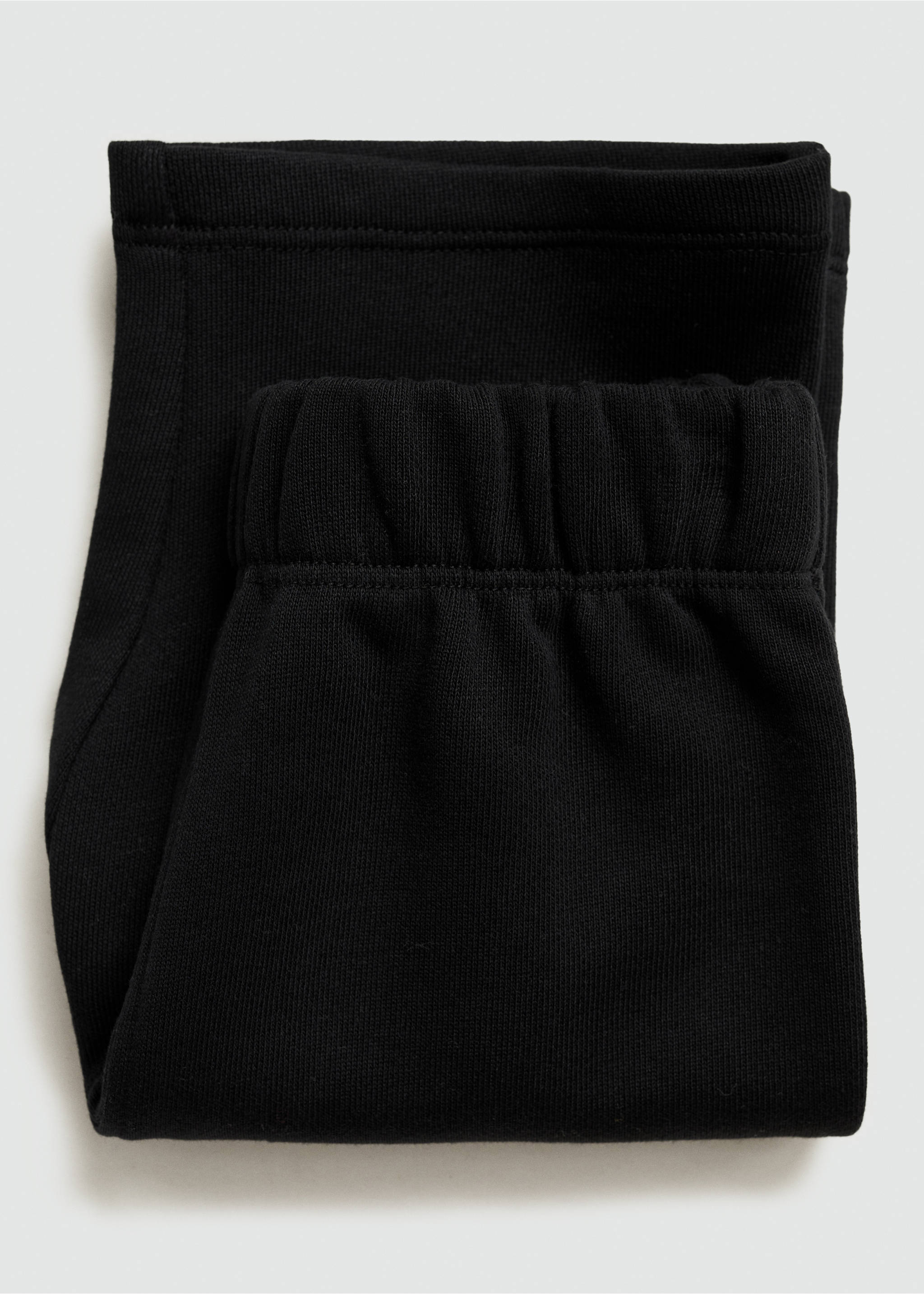 Cotton culotte trousers - Details of the article 0, Black. Ref: 77076349-00.