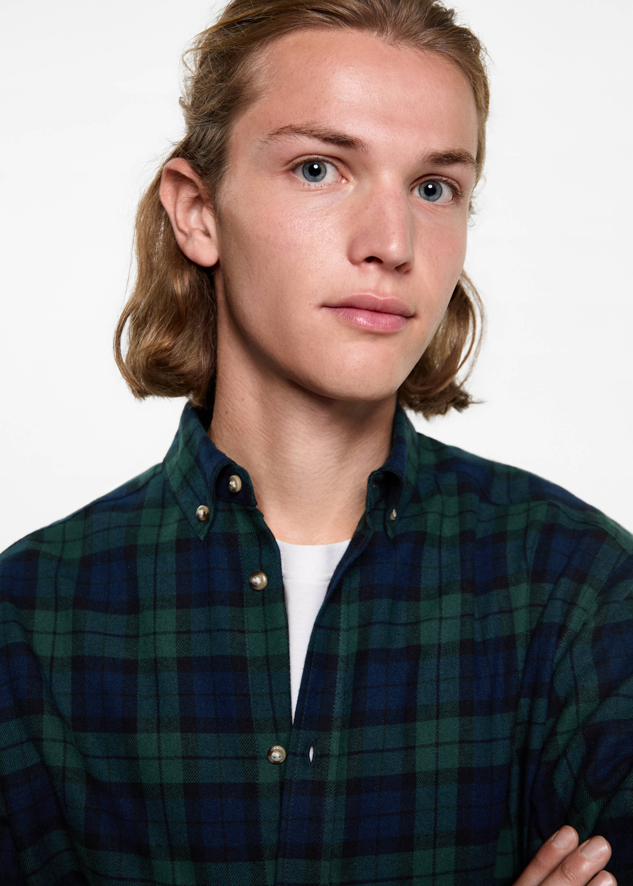 Kariertes Baumwollhemd - Detail des Artikels 1