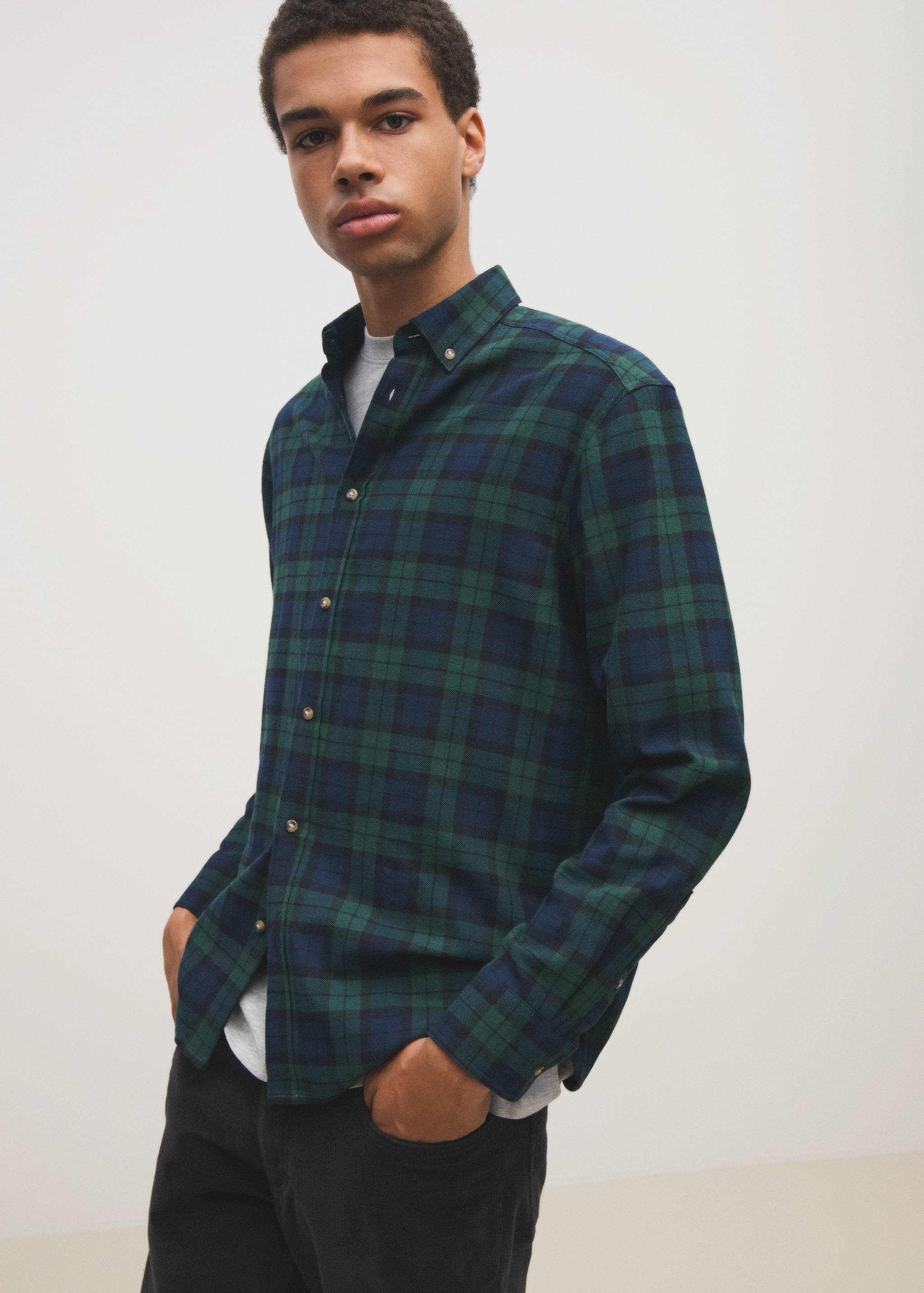 Kariertes Baumwollhemd - Detail des Artikels 6