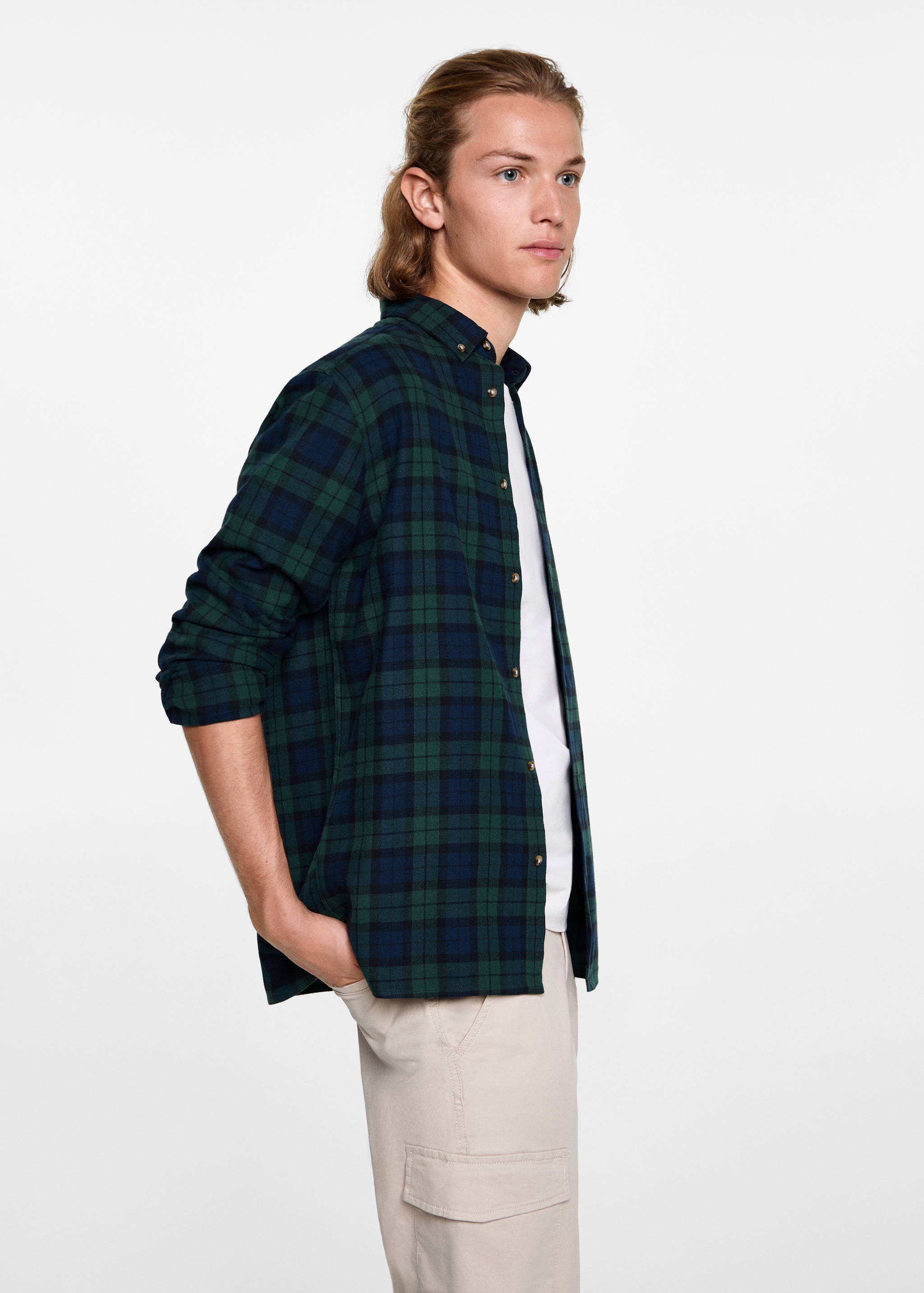 Kariertes Baumwollhemd - Detail des Artikels 2