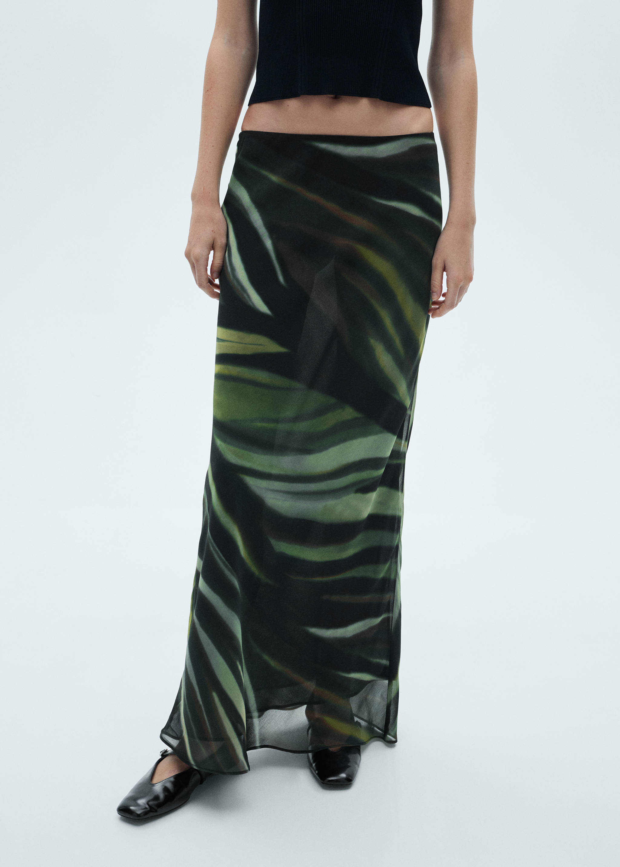 Printed long skirt - Medium plane