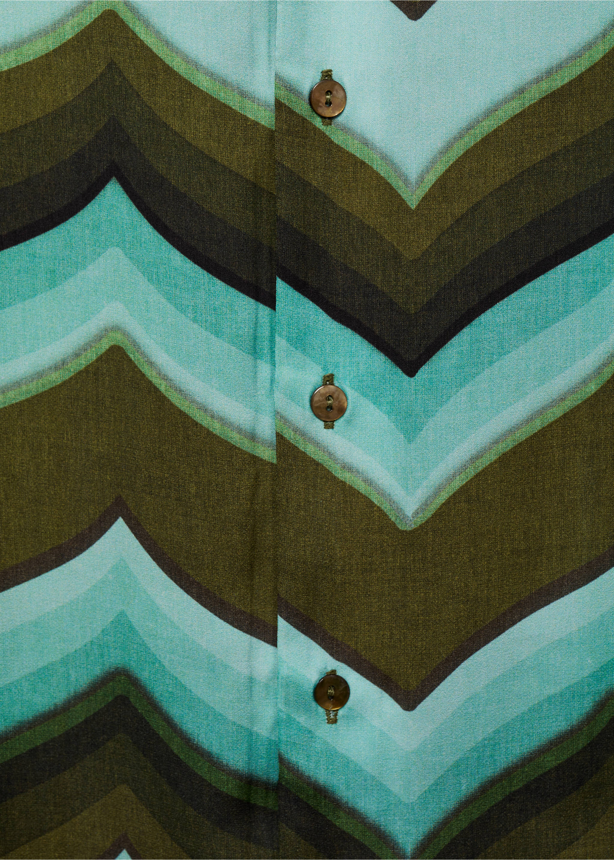 Chemise imprimée fluide - Détail de l'article 0, Vert. Ref: 77076355-00.