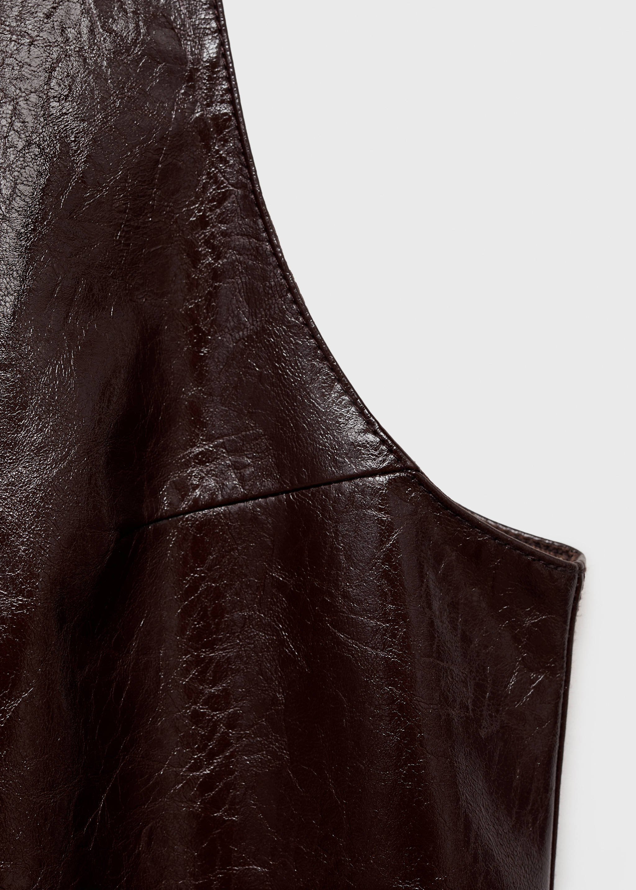 Sukienka ze sztucznej skóry bez rękawów - Szczegóły artykułu 0