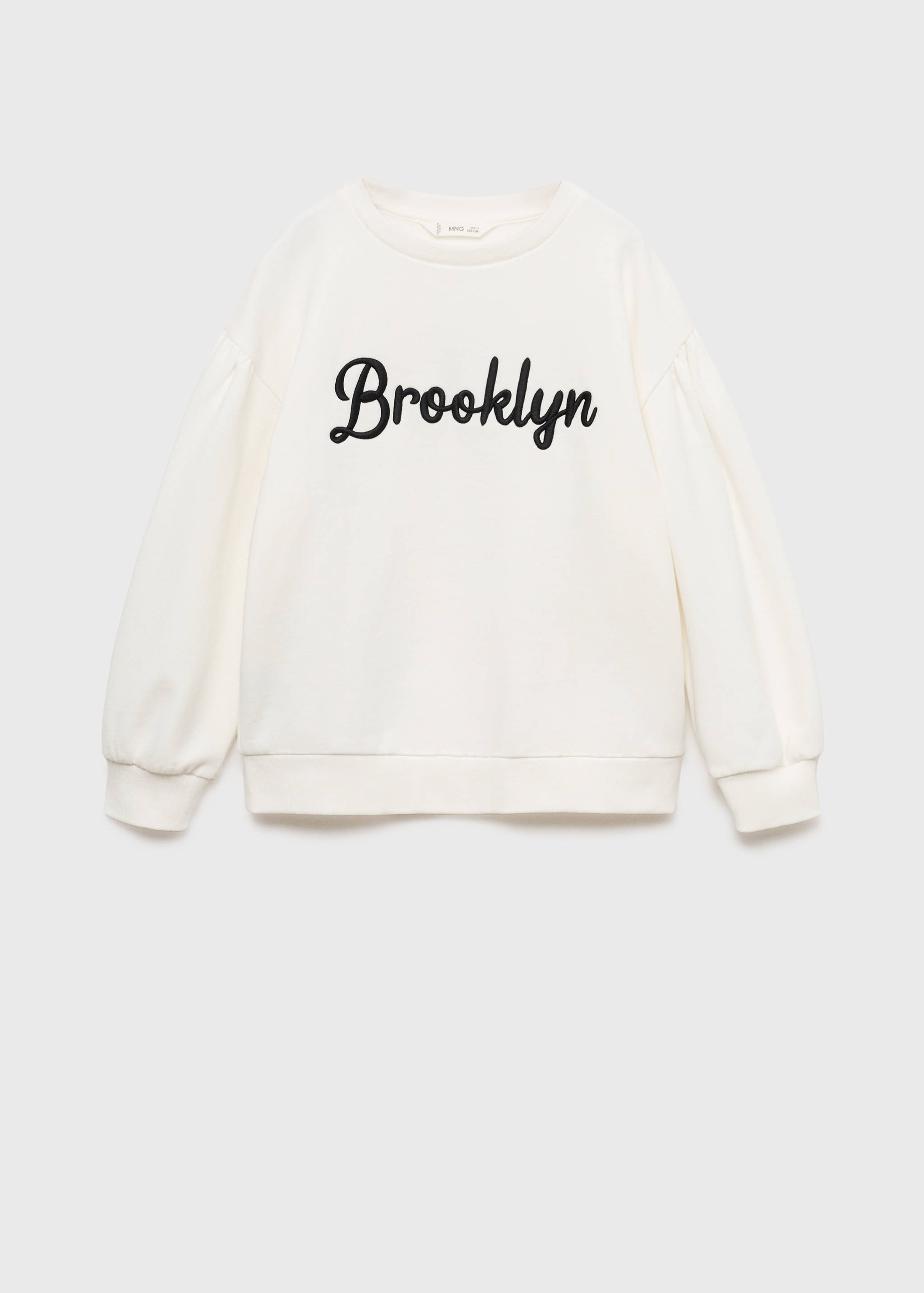 Sweatshirt de algodão com pormenor bordado - Artigo sem modelo