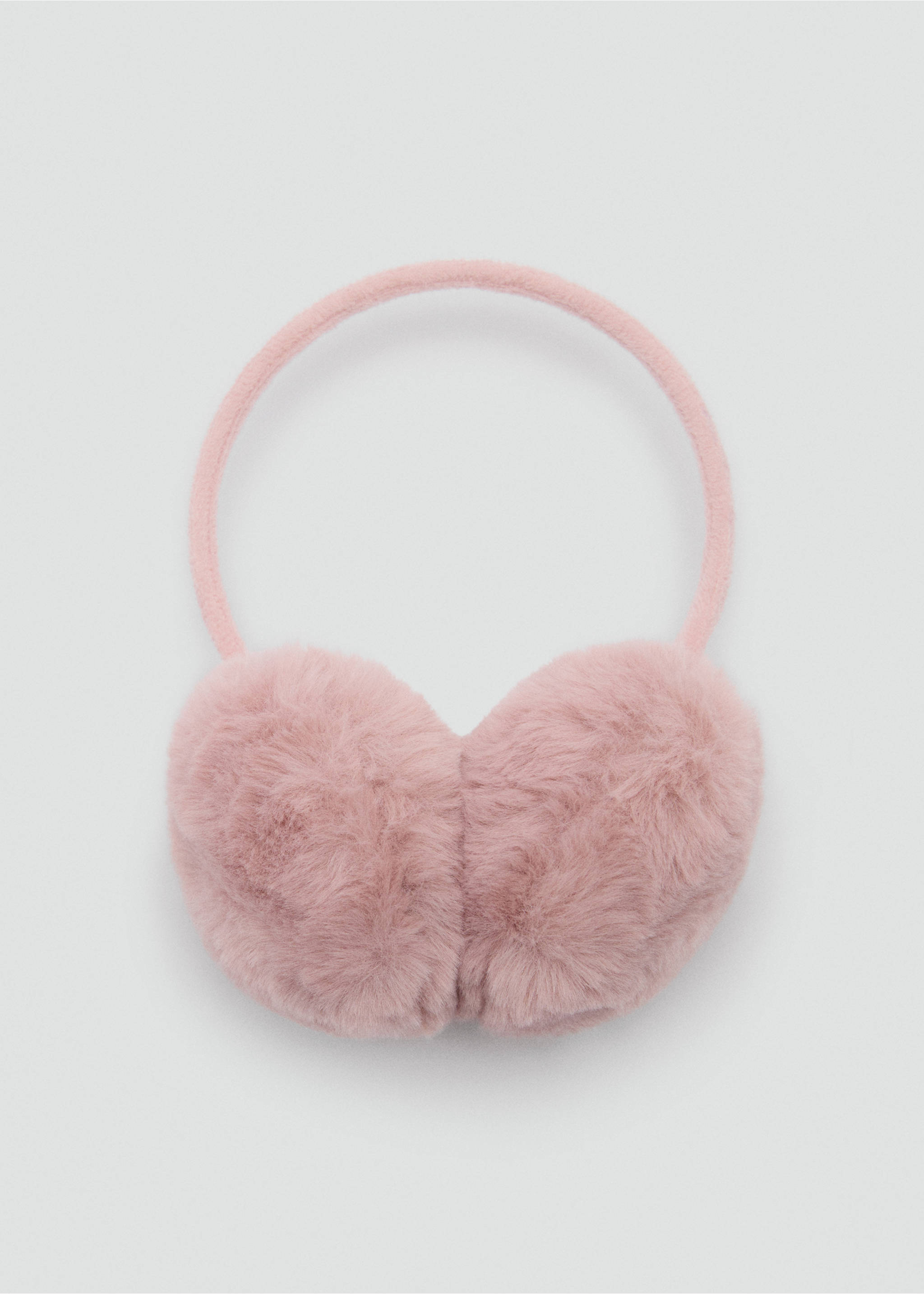 Fur-effect earmuffs - Article without model, Pale Pink. Ref: 77076730-00.