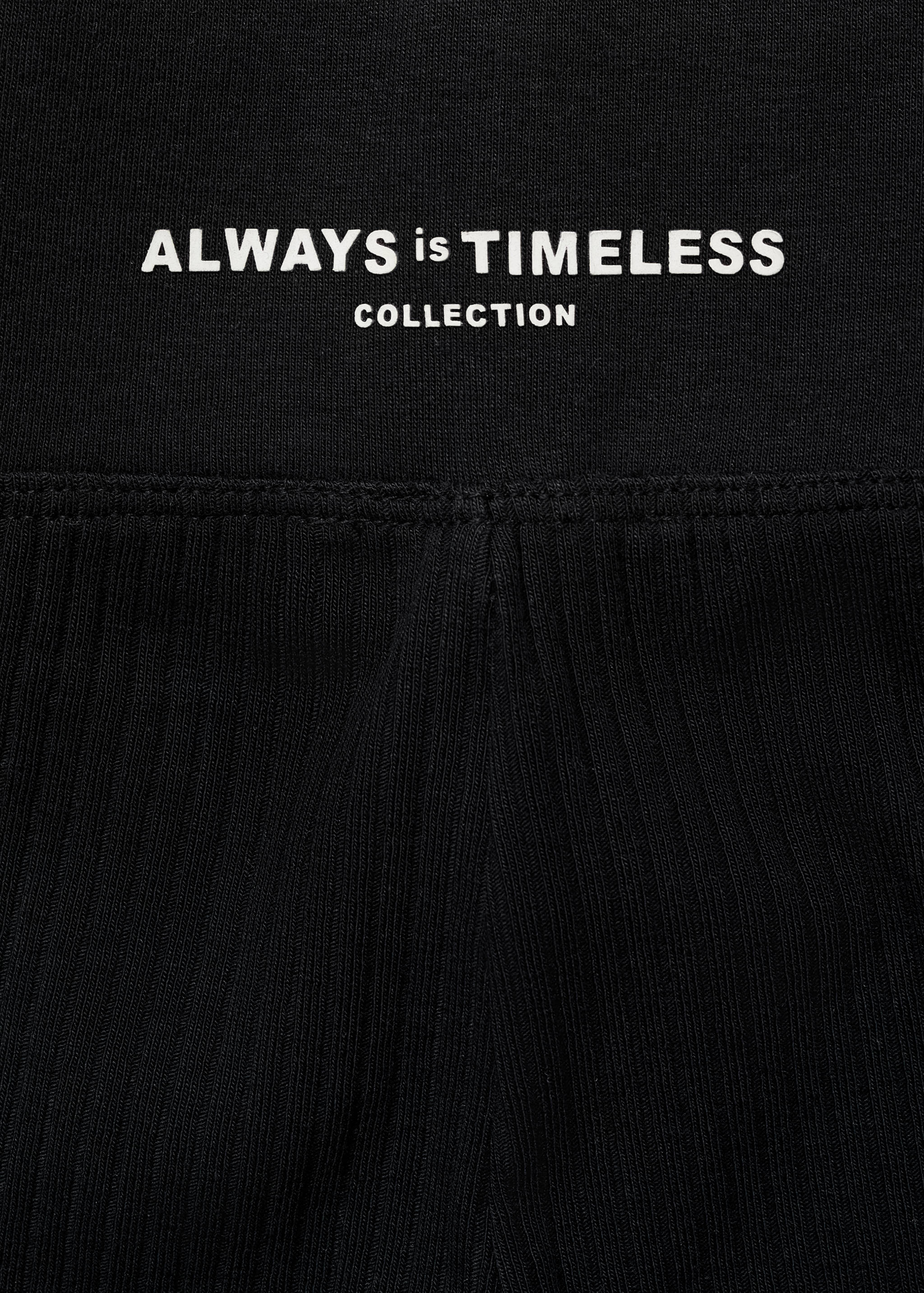 Cotton ribbed leggings - Details of the article 8