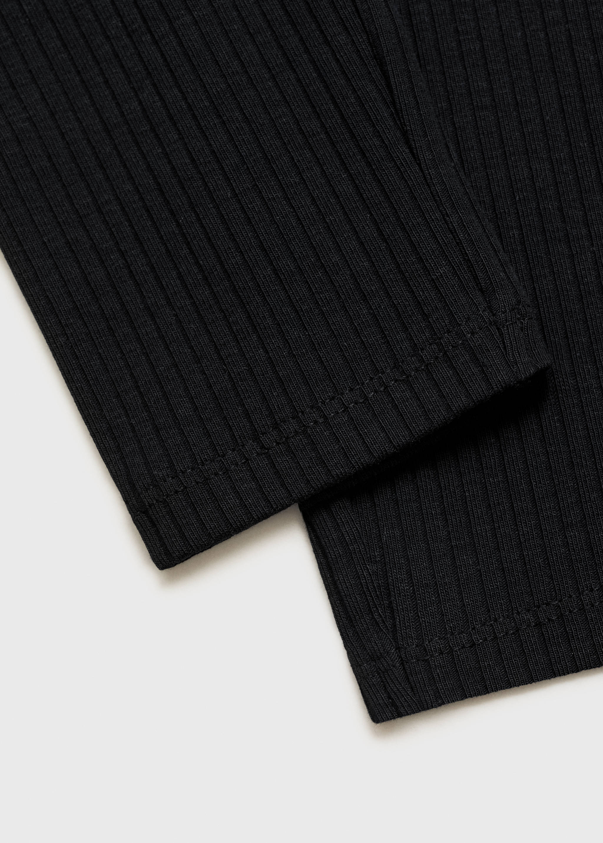 Cotton ribbed leggings - Details of the article 0