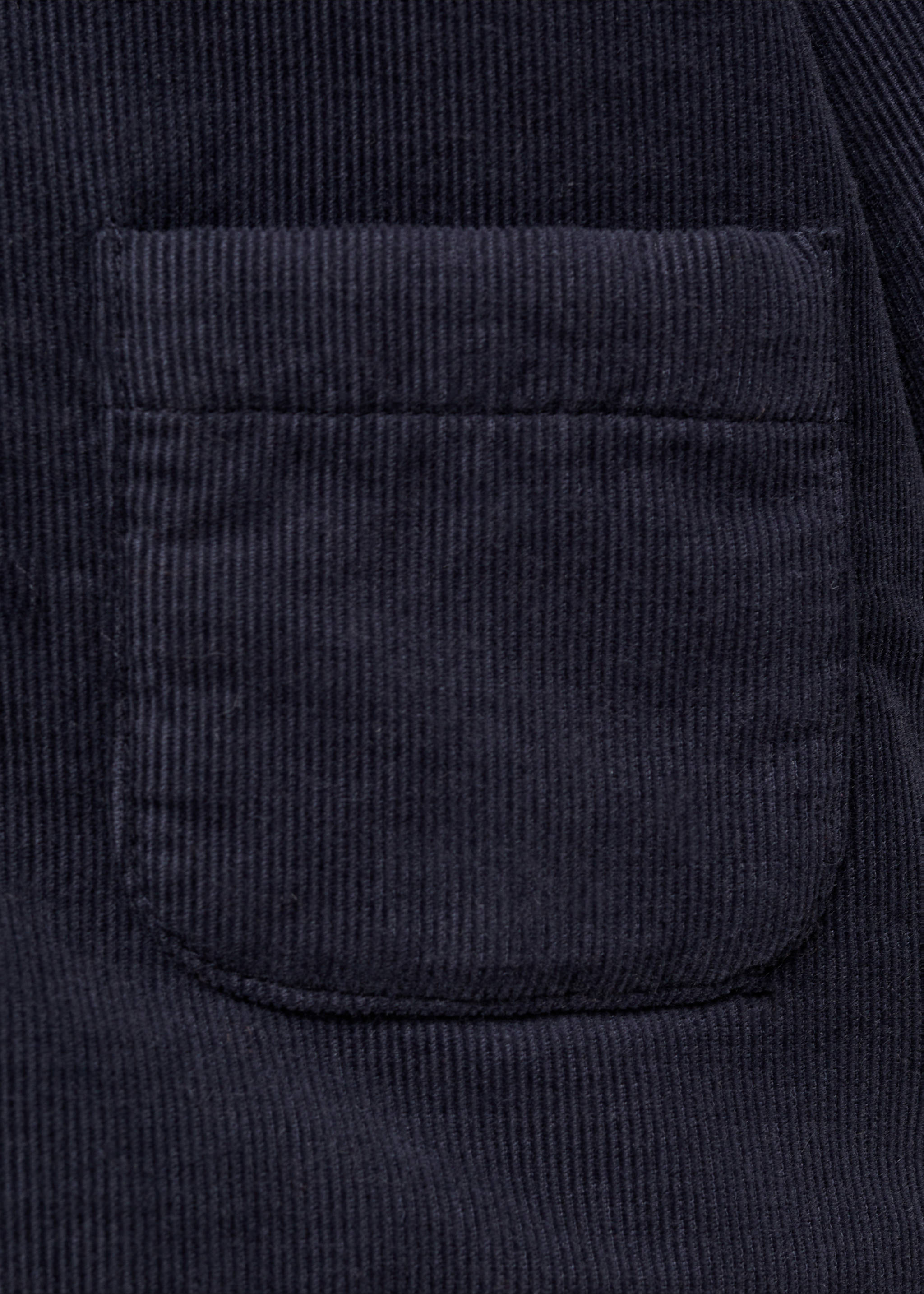 Manteau velours côtelé capuche - Détail de l'article 8, Bleu marine foncé. Ref: 77076735-00.