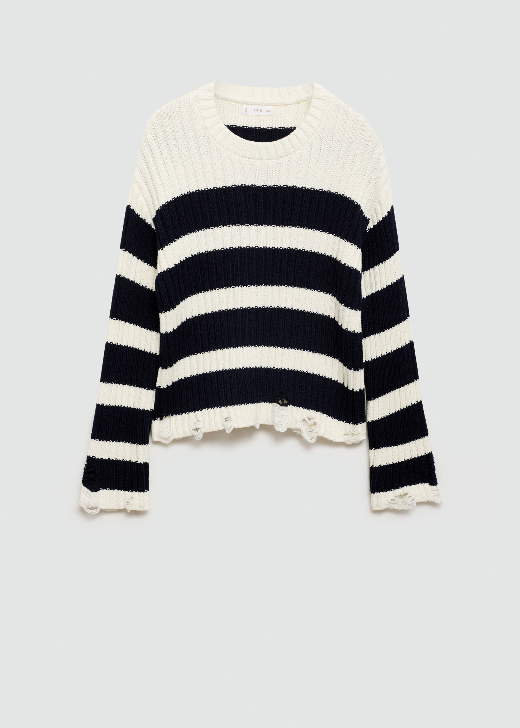 Knit striped sweater - Article without model