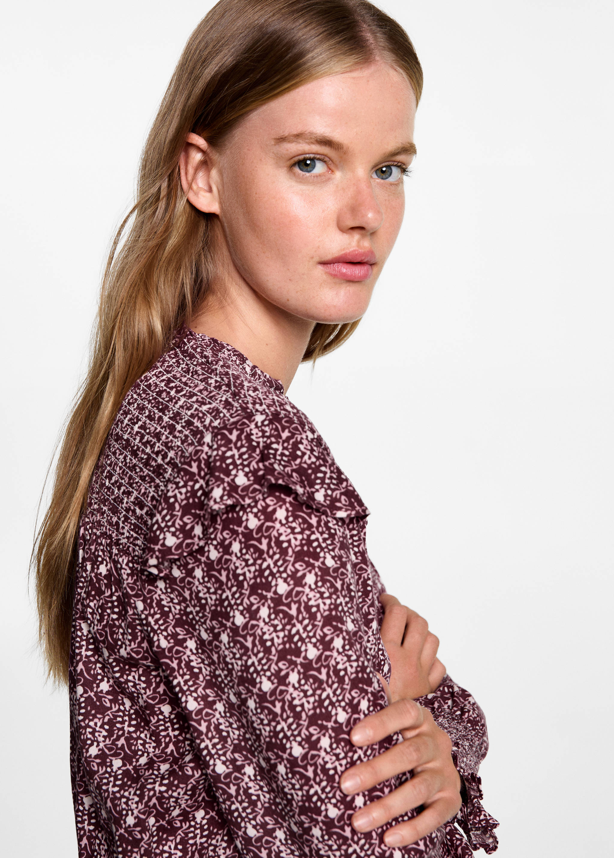 Robe fleurie froncée - Détail de l'article 1