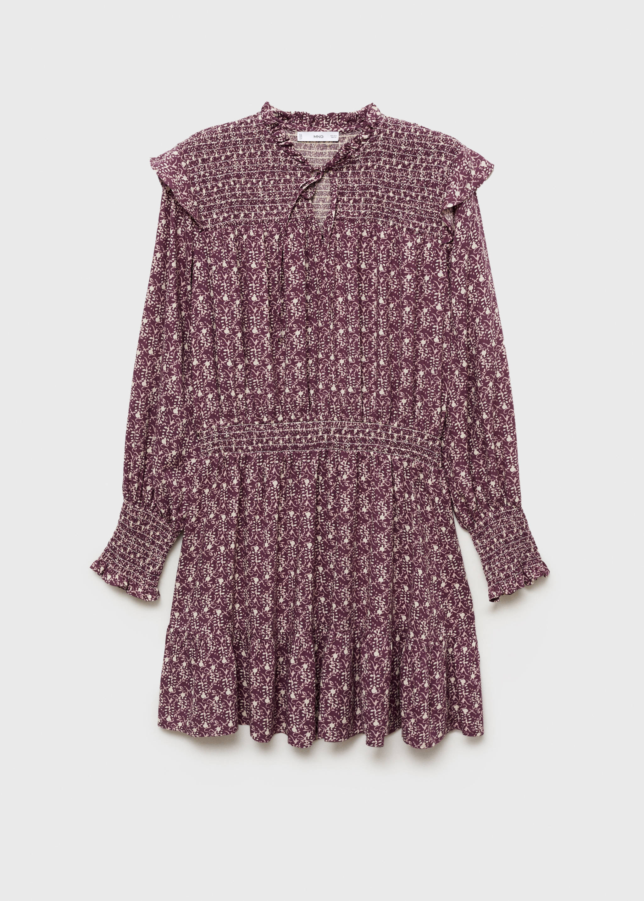 Robe fleurie froncée - Article sans modèle