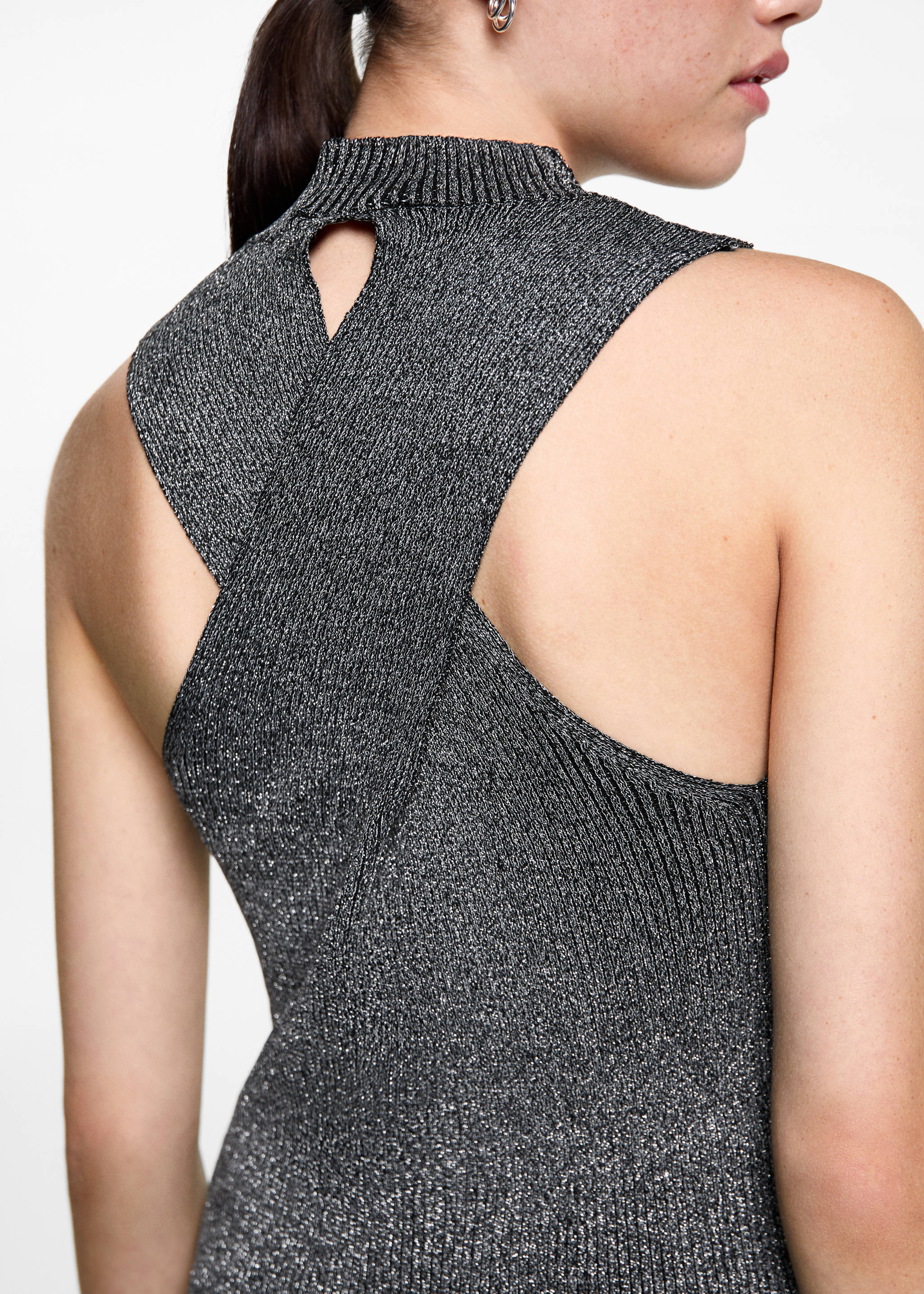 Turtleneck lurex top - Details of the article 6