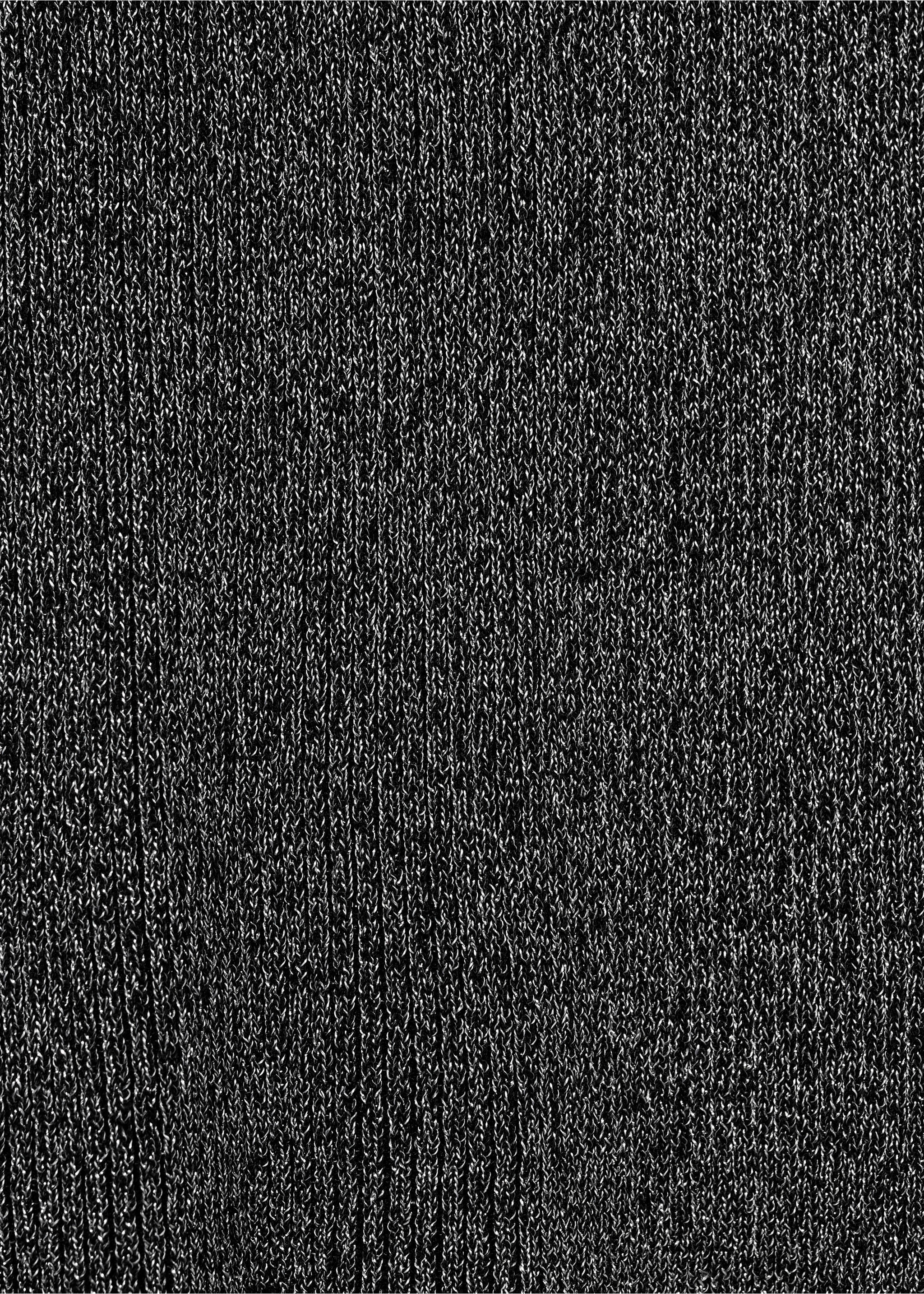 Lurex top met col - Detail van het artikel 0, Zwart. Ref: 77076741-00.