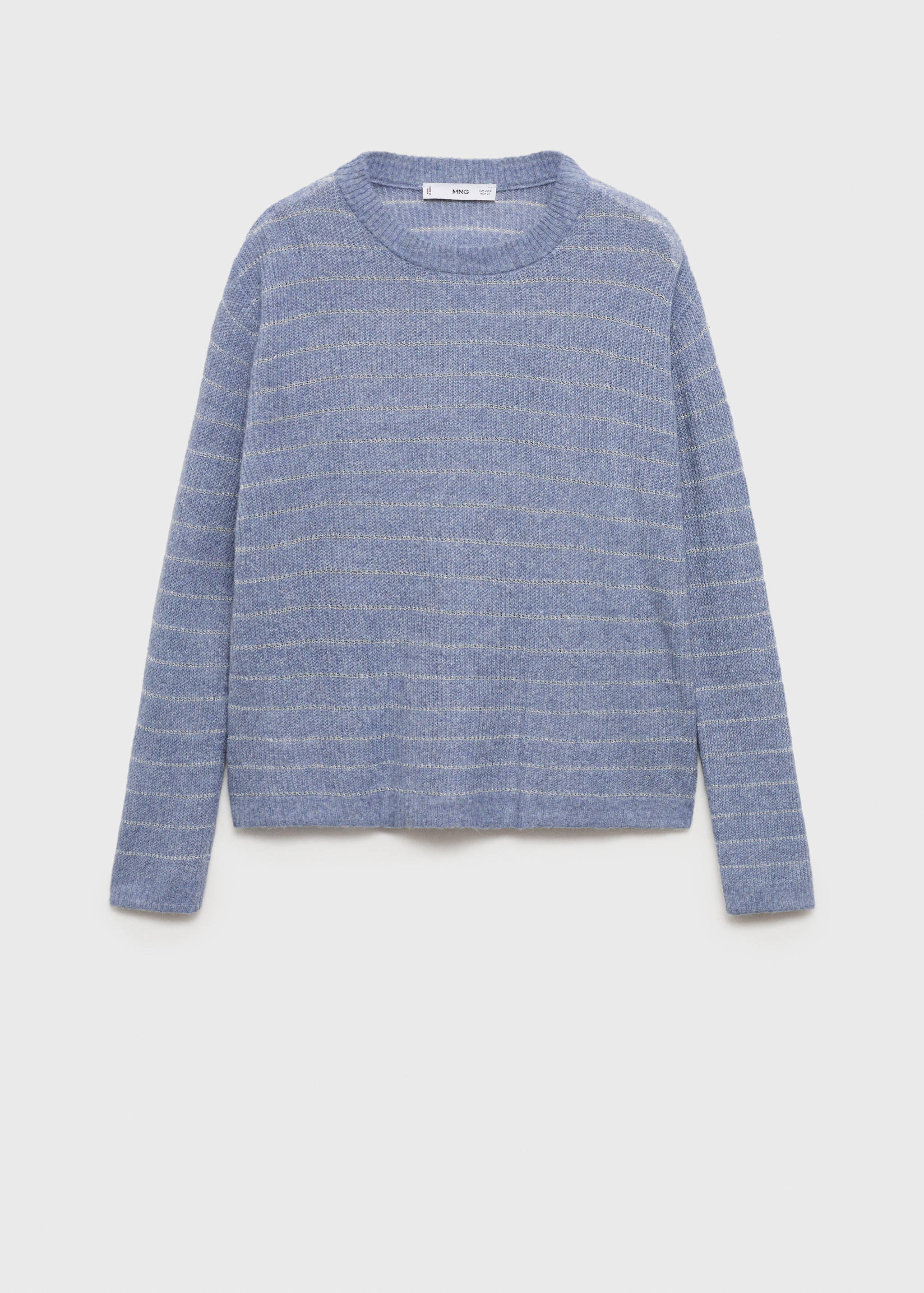 Gestreifter Pullover aus Lurexgewebe - Artikel ohne Model