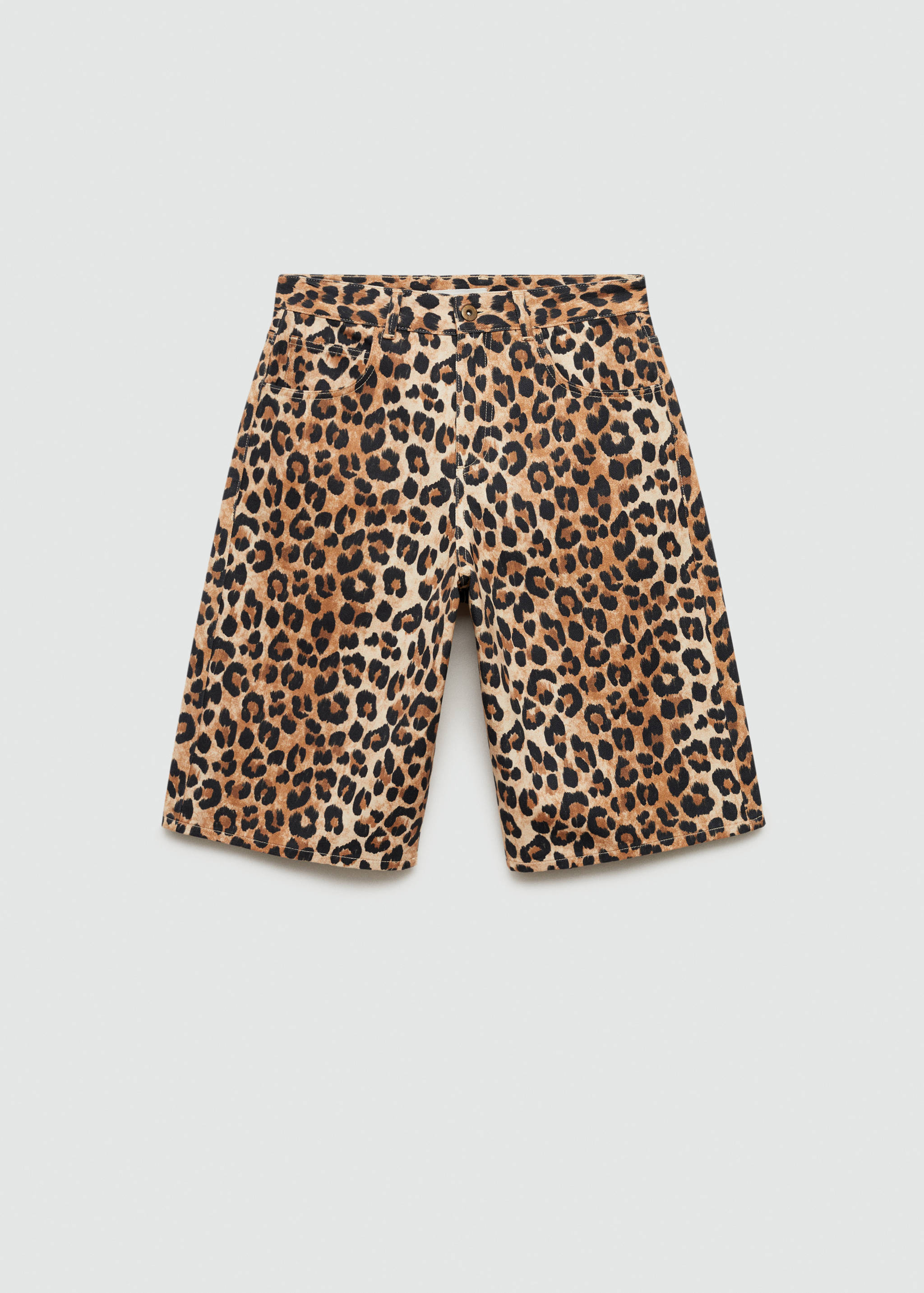 Bermudas vaqueras leopardo - Artículo sin modelo