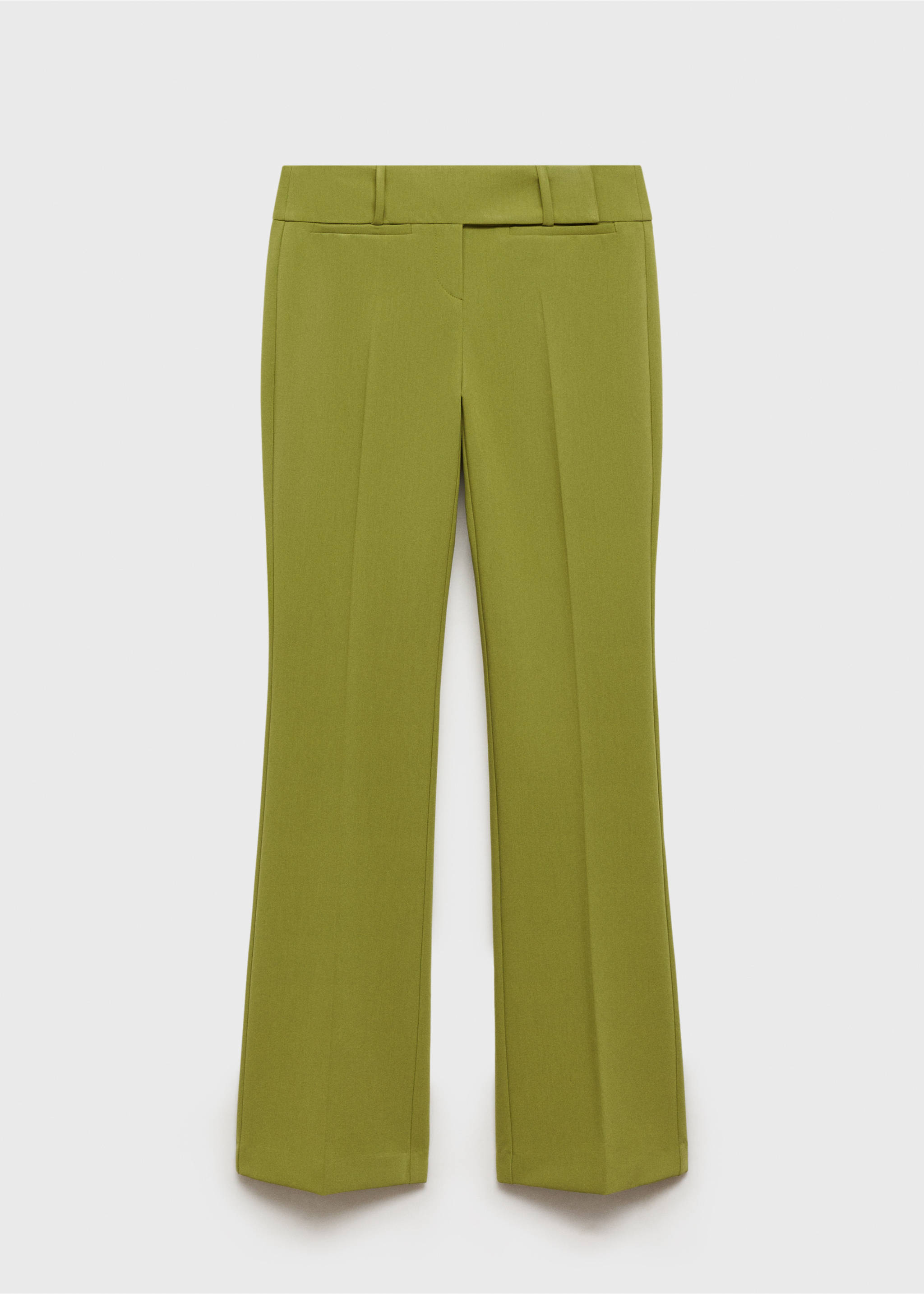 Pantaloni evazați cu talie joasă - Articol fără model, Verde. Ref: 77076755-00.