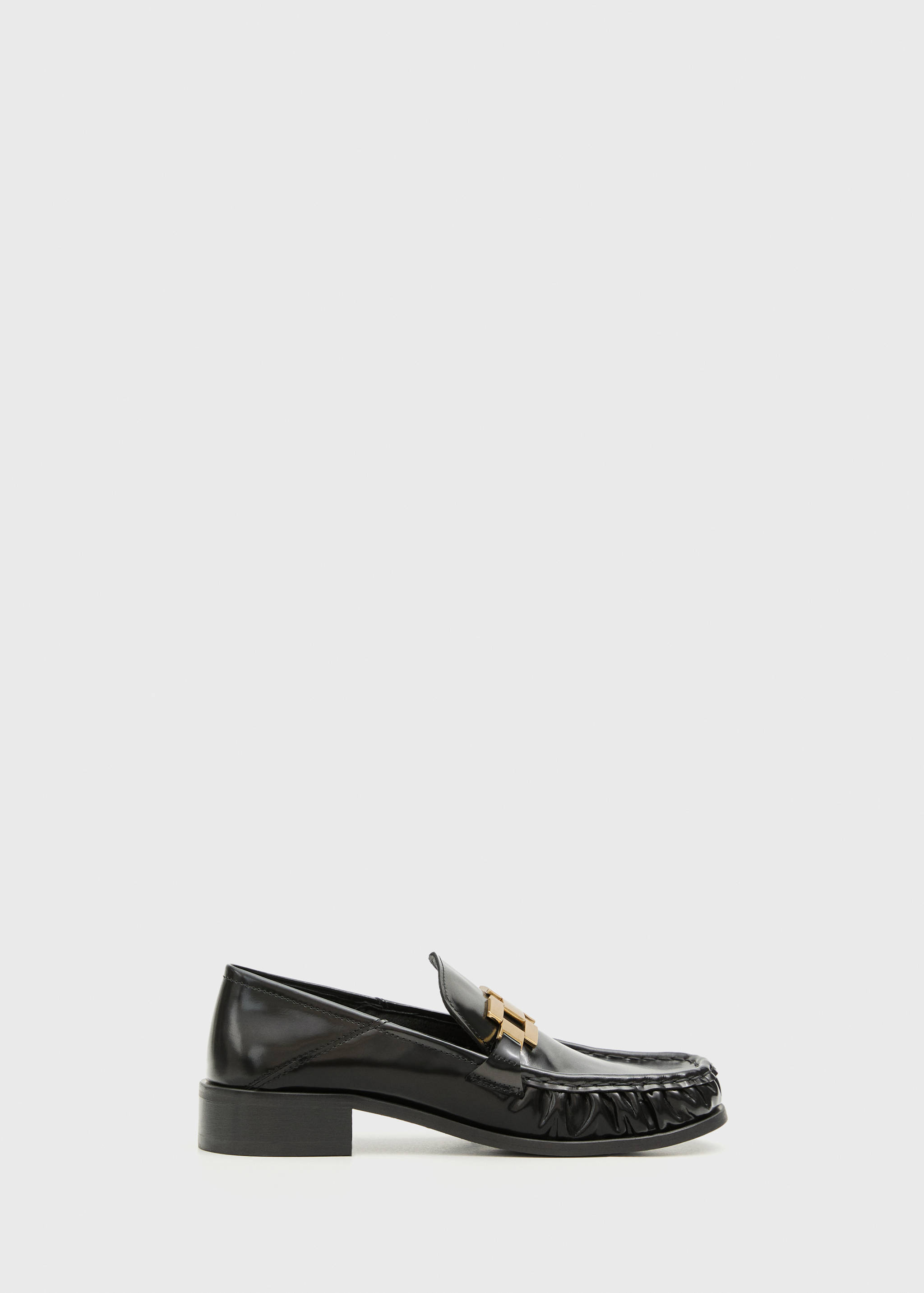 Lederschuh mit Metallic-Detail - Artikel ohne Model