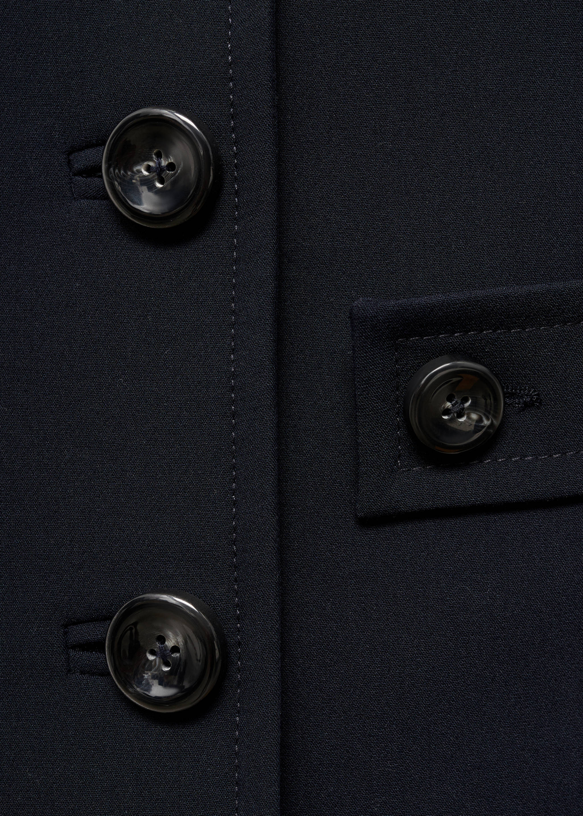 Double-breasted cropped jacket - Details of the article 8
