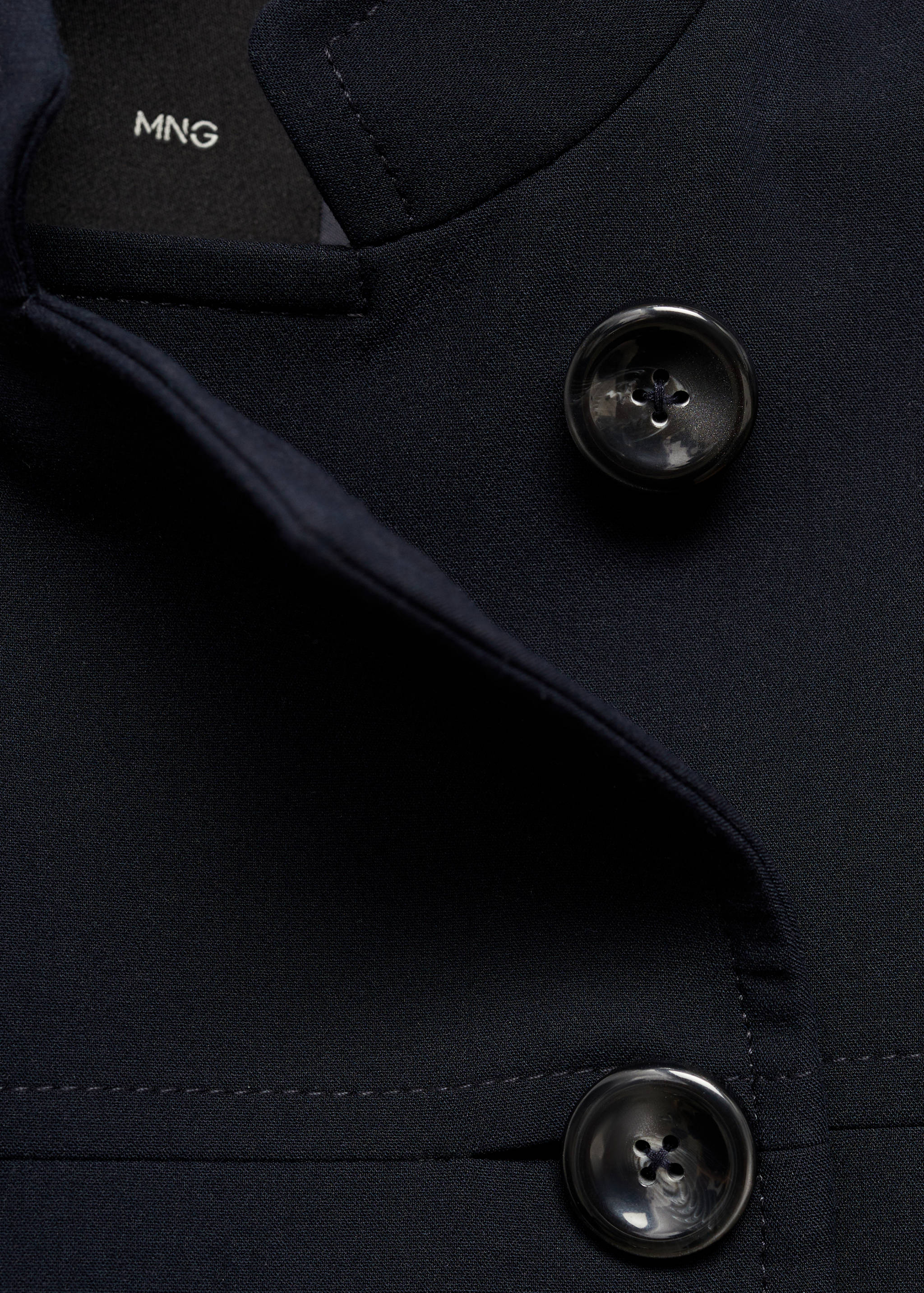Double-breasted cropped jacket - Details of the article 0