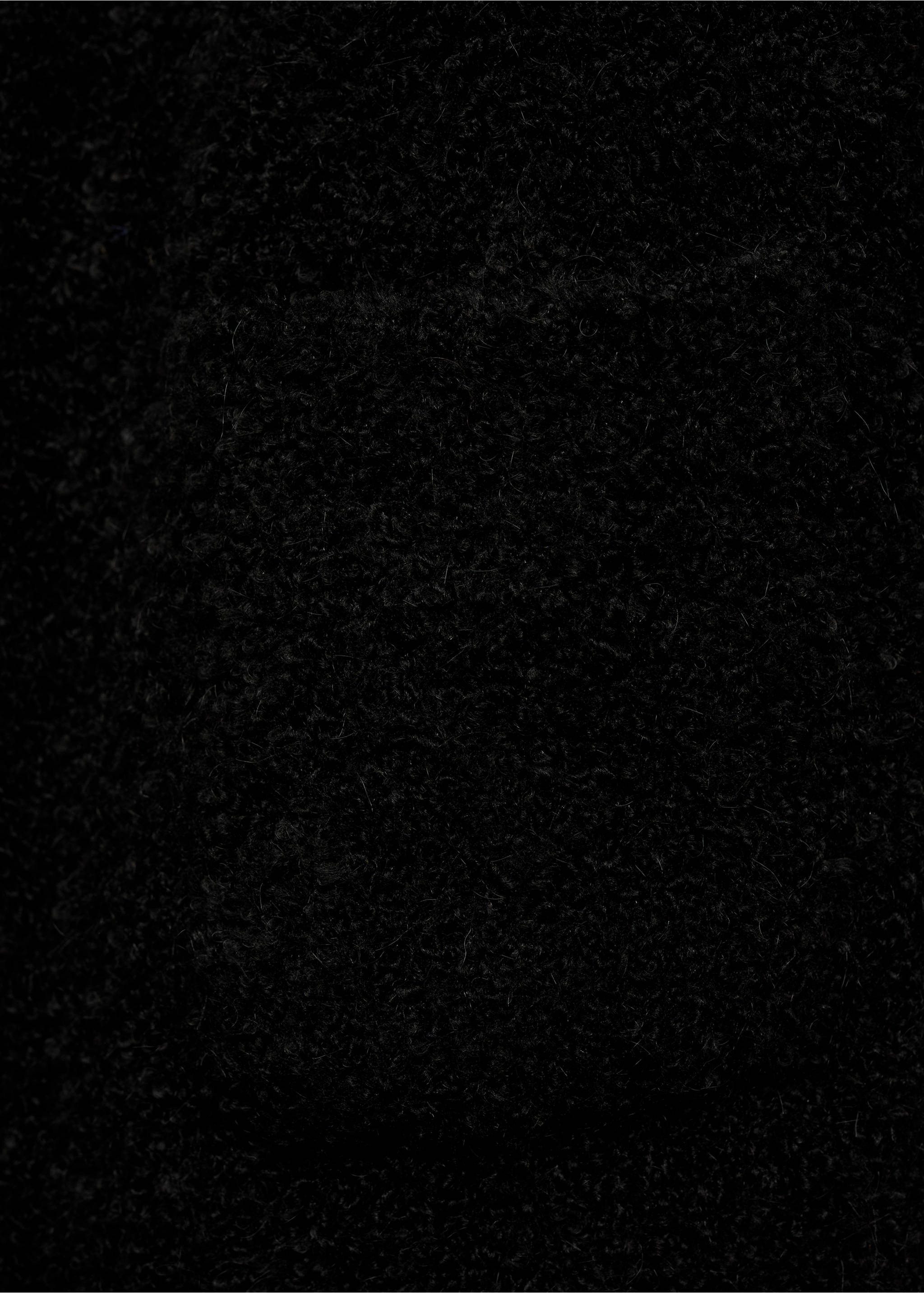 Pleteni kaput od bukle vune - Detalji artikla 0, Crna. Ref: 77076763-00.