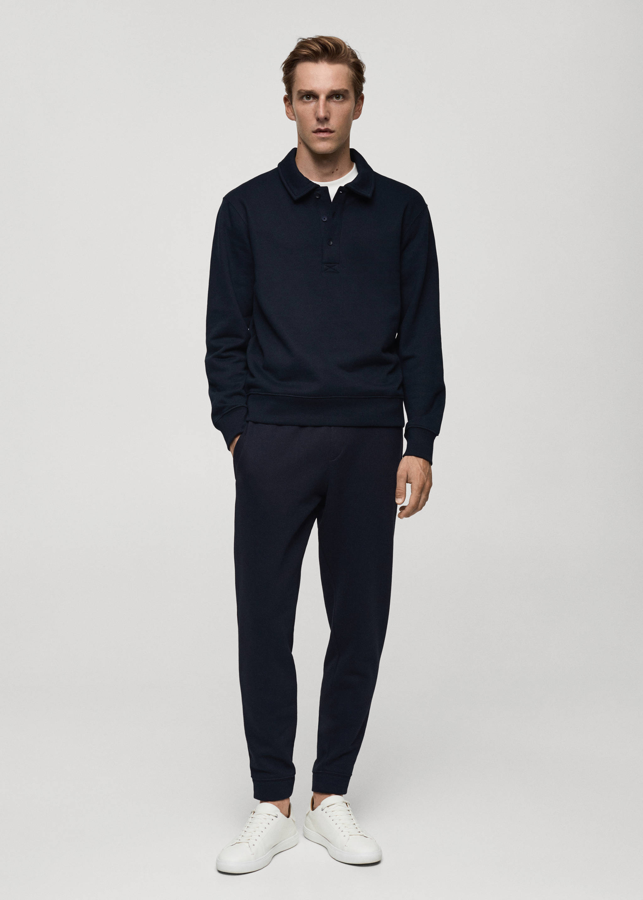 Παντελόνι jogger βαμβάκι κορδόνι - Γενικό πλάνο