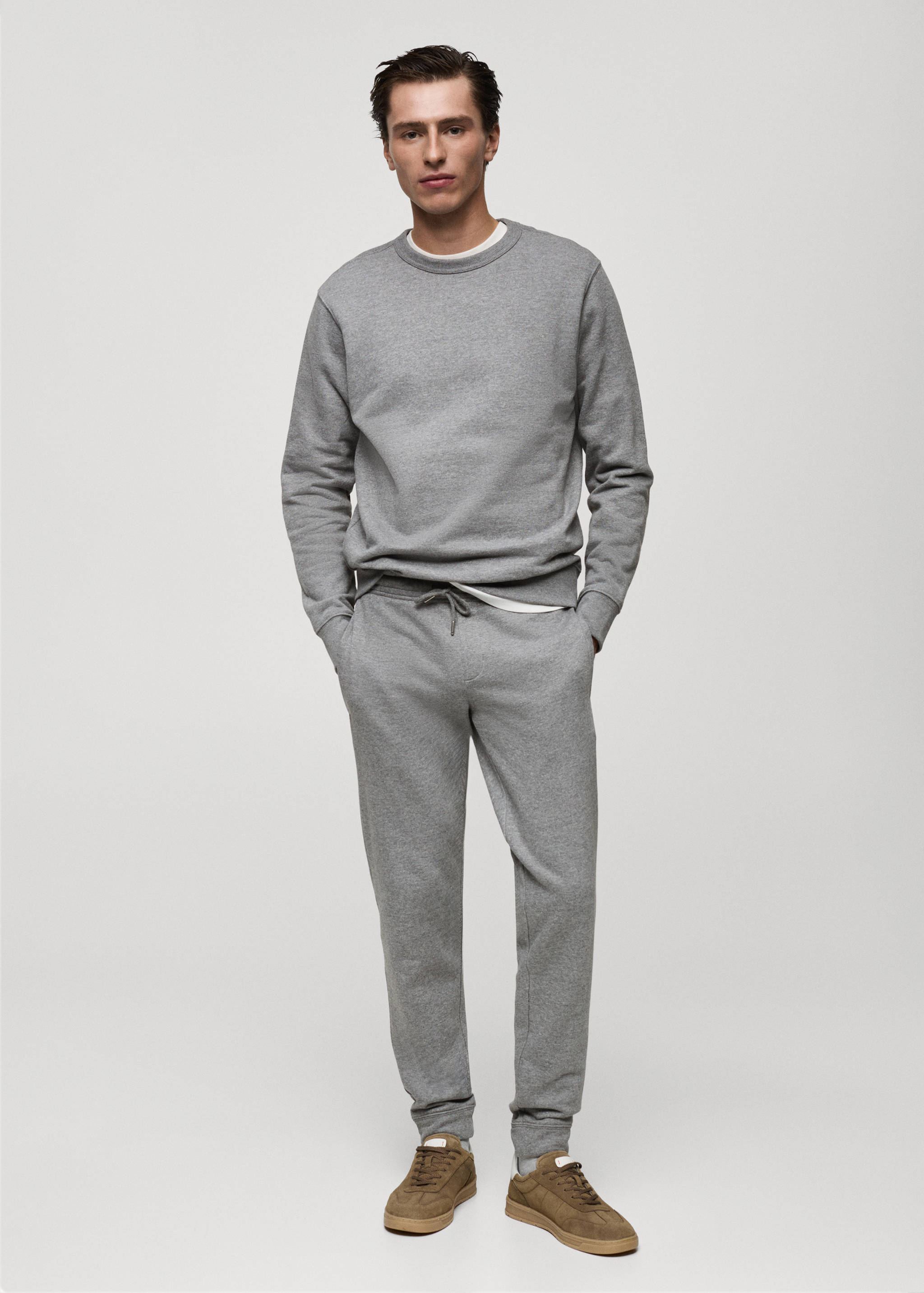 Παντελόνι jogger βαμβάκι κορδόνι - Γενικό πλάνο